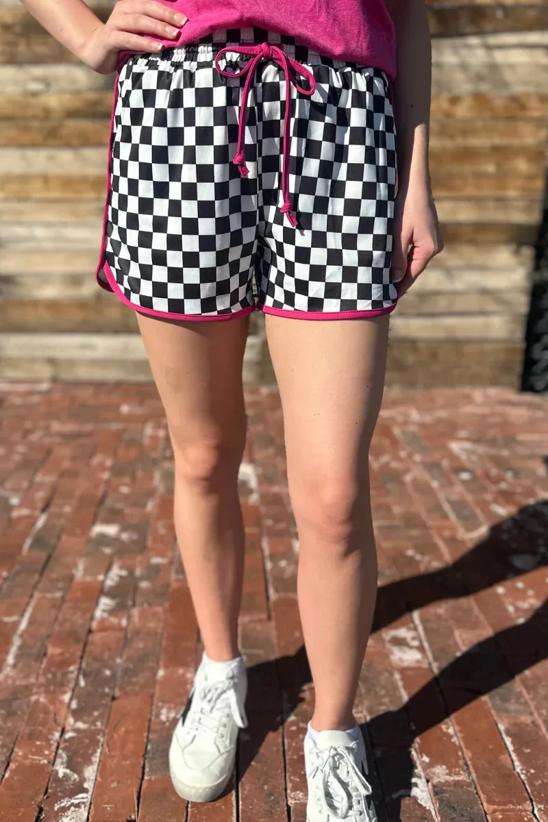 Race to the Top Checkered Shorts