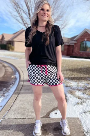 Race to the Top Checkered Shorts