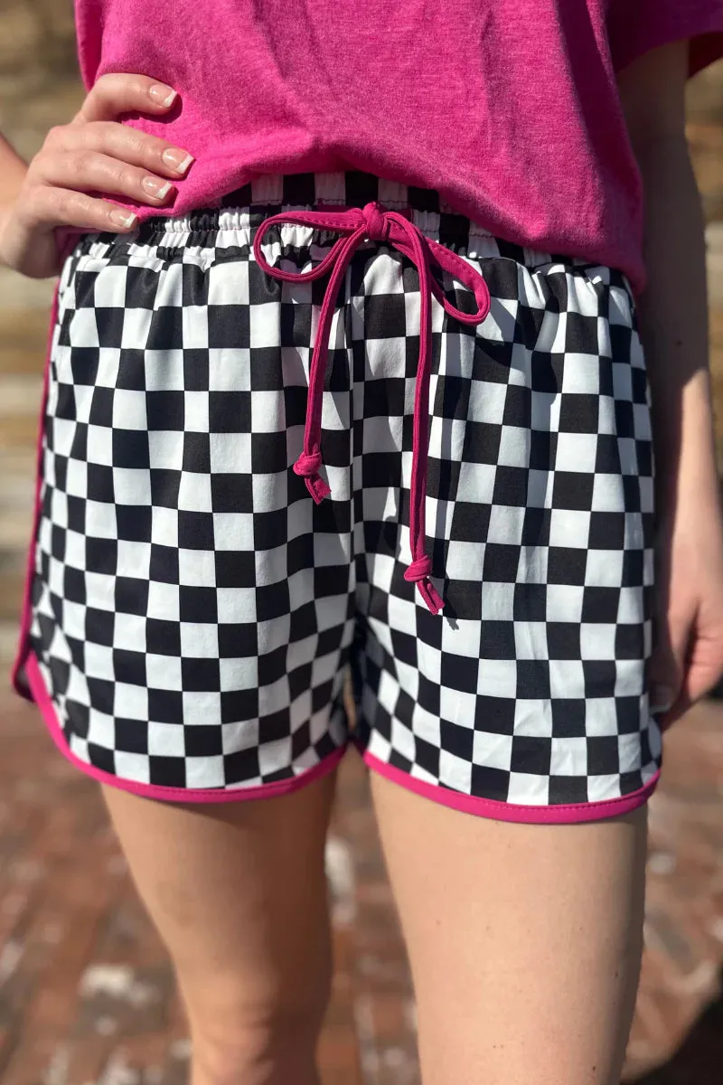 Race to the Top Checkered Shorts