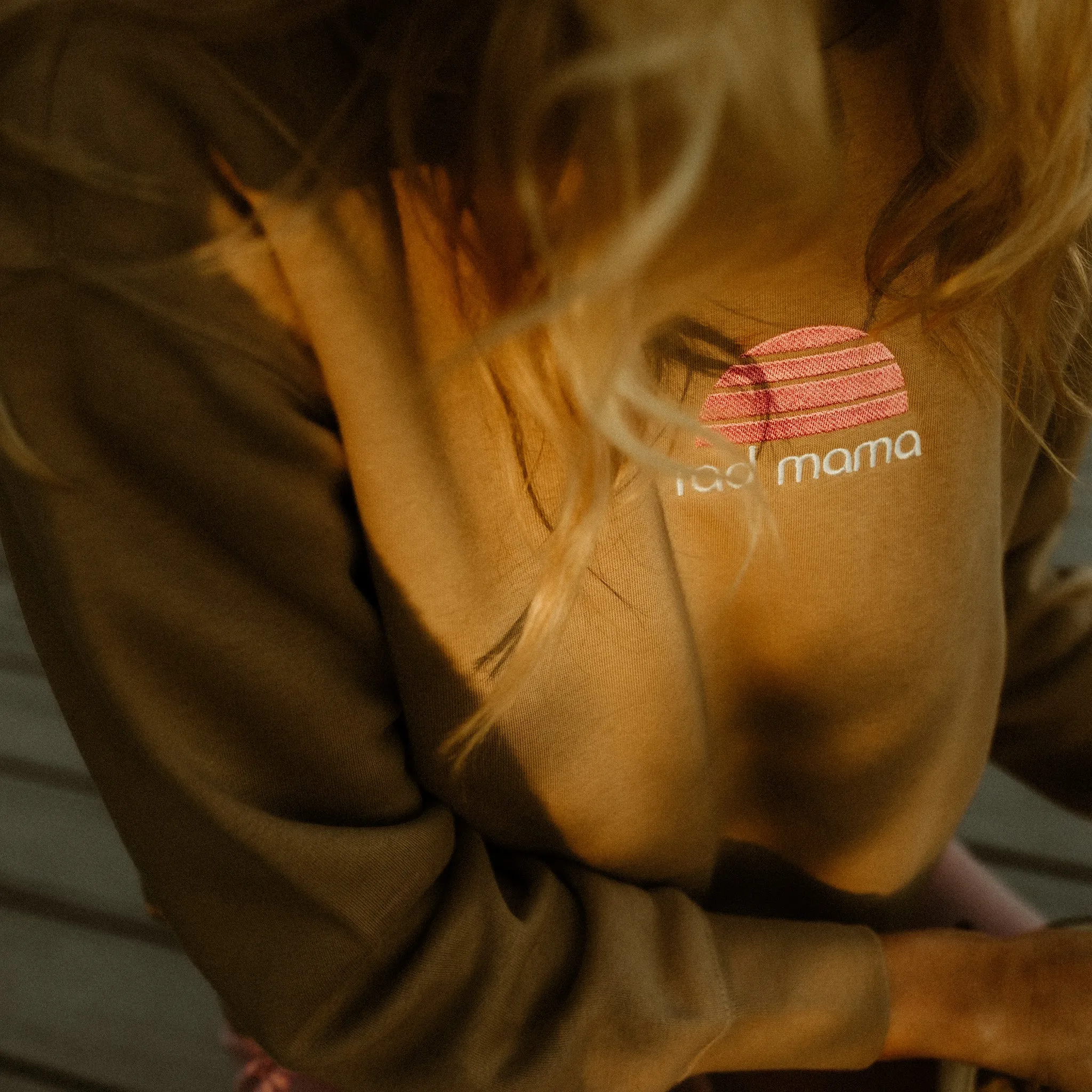Rad Mama Oversized Longline Fleece Jumper