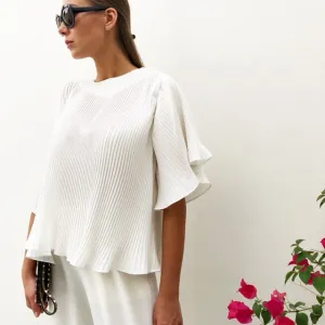 RAM19 PLEATED T SHIRT