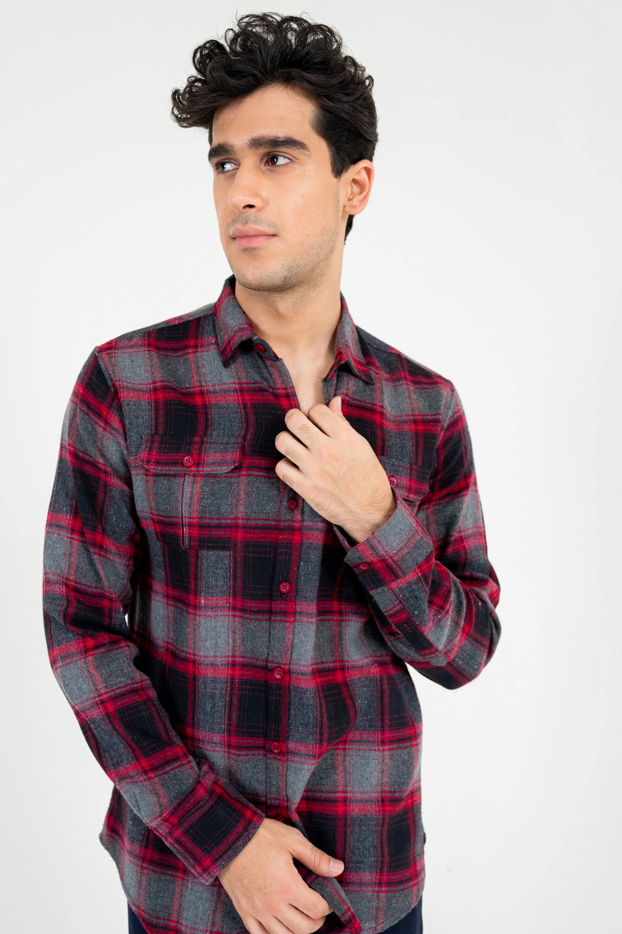 Red Woolen Shirt