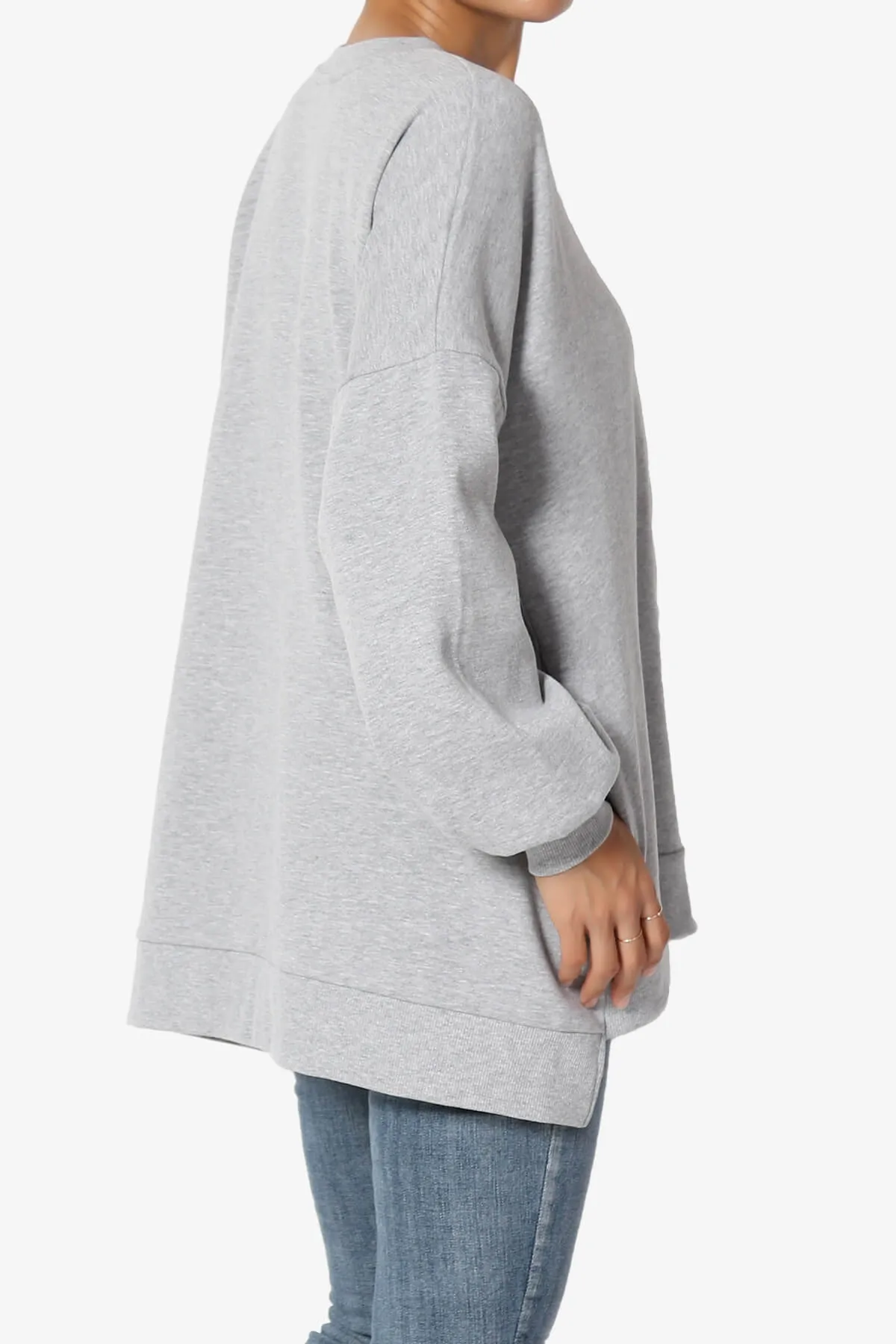 Revel Hi-Low Boyfriend Sweatshirts PLUS