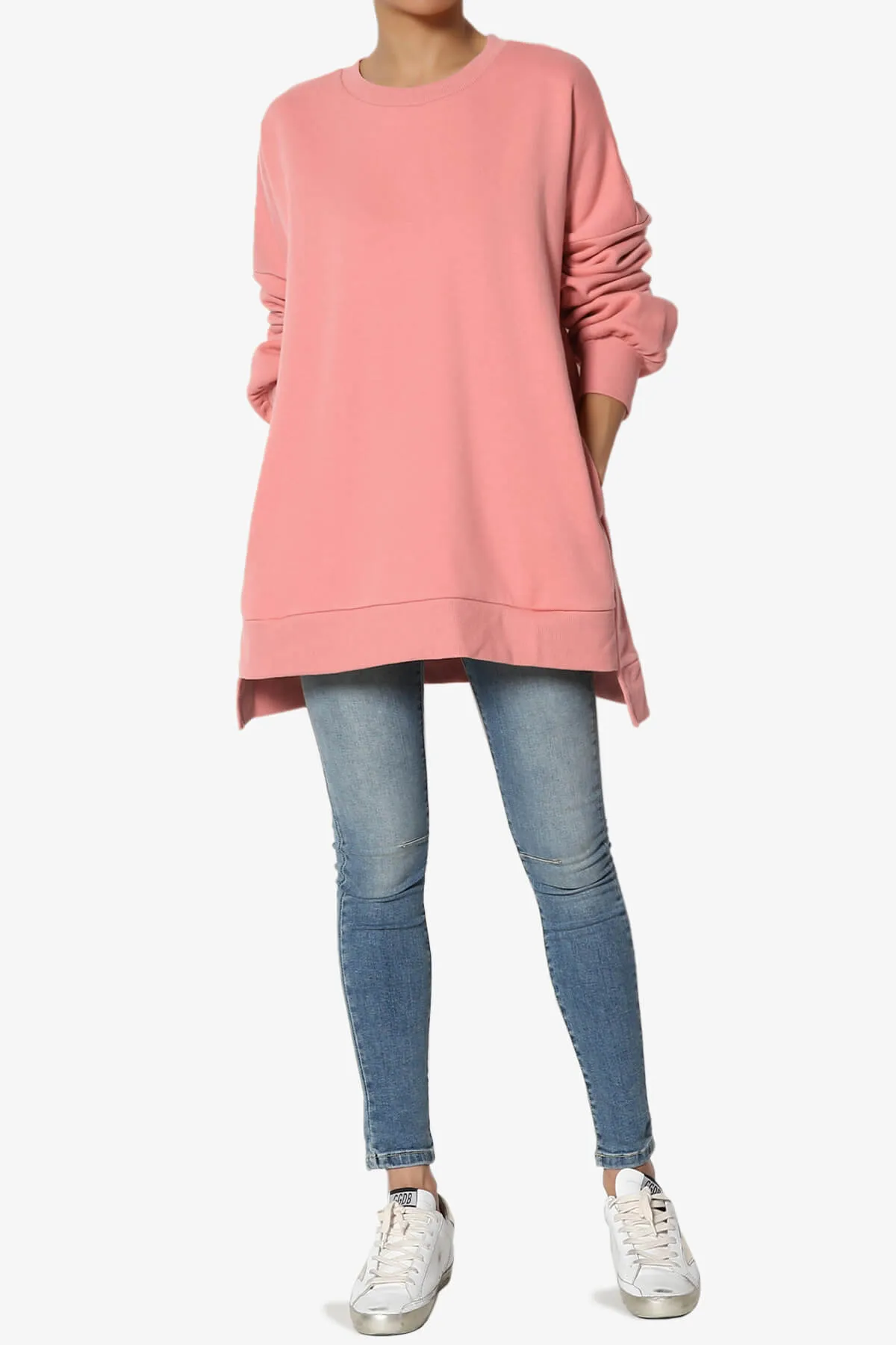 Revel Hi-Low Boyfriend Sweatshirts PLUS