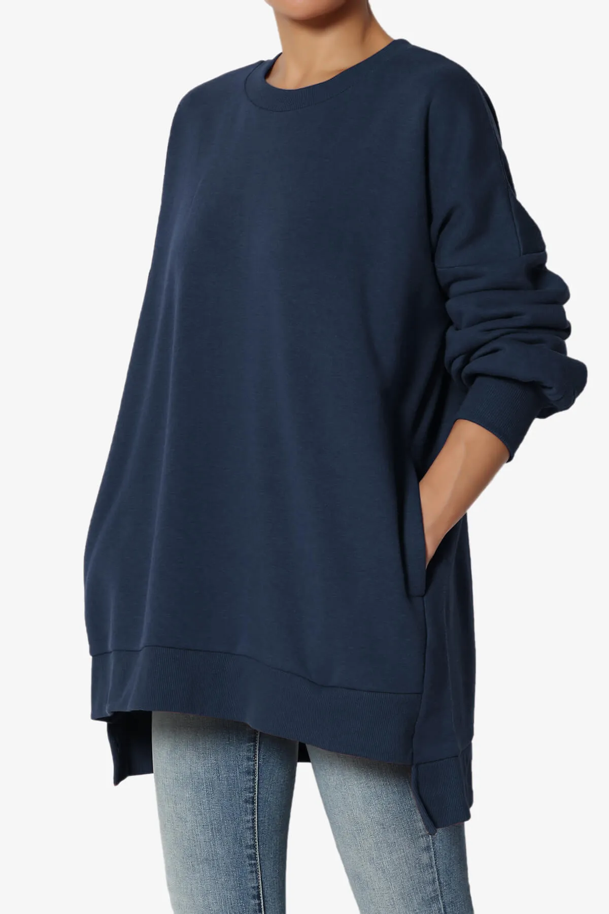 Revel Hi-Low Boyfriend Sweatshirts PLUS