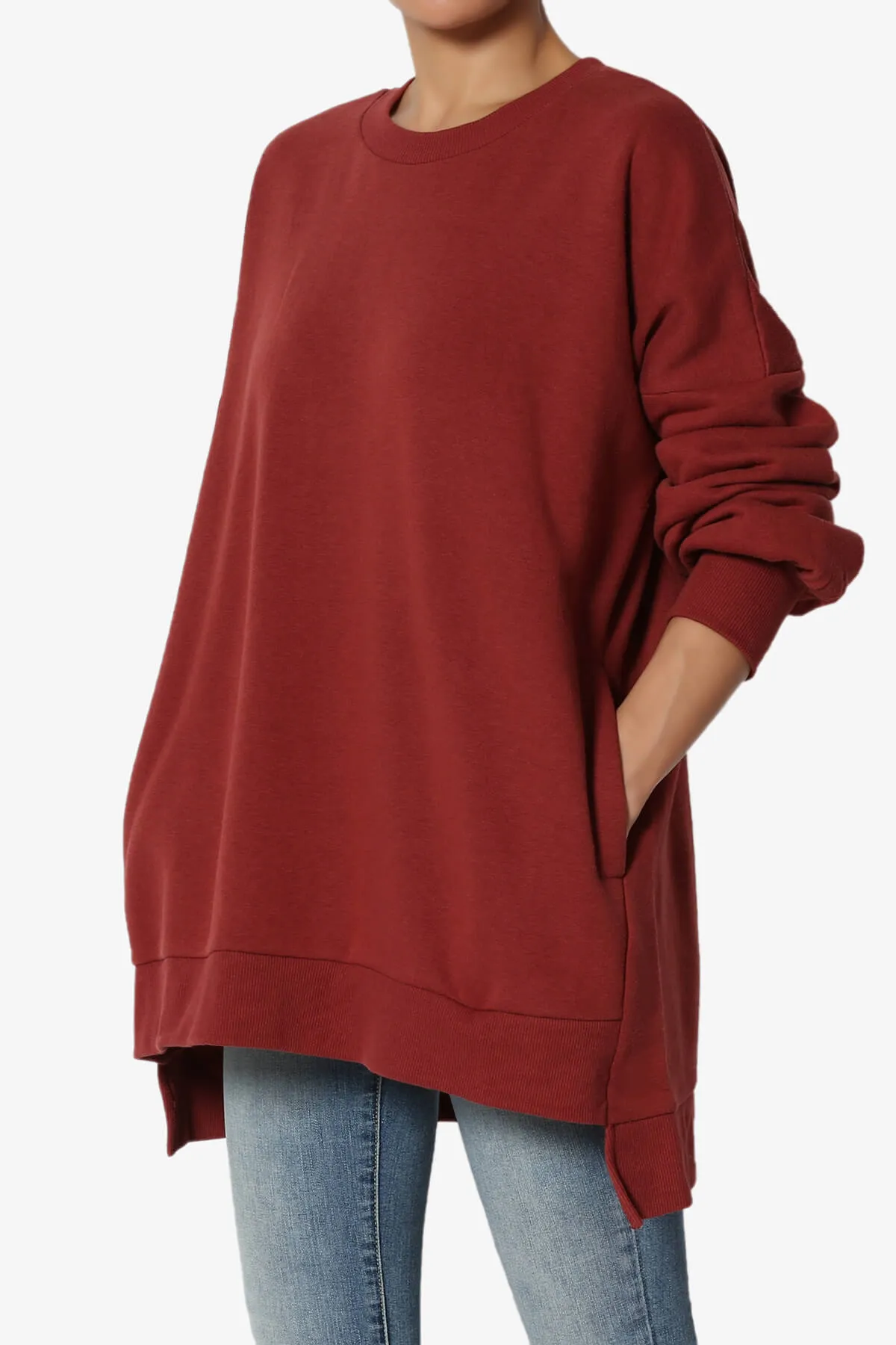 Revel Hi-Low Boyfriend Sweatshirts PLUS