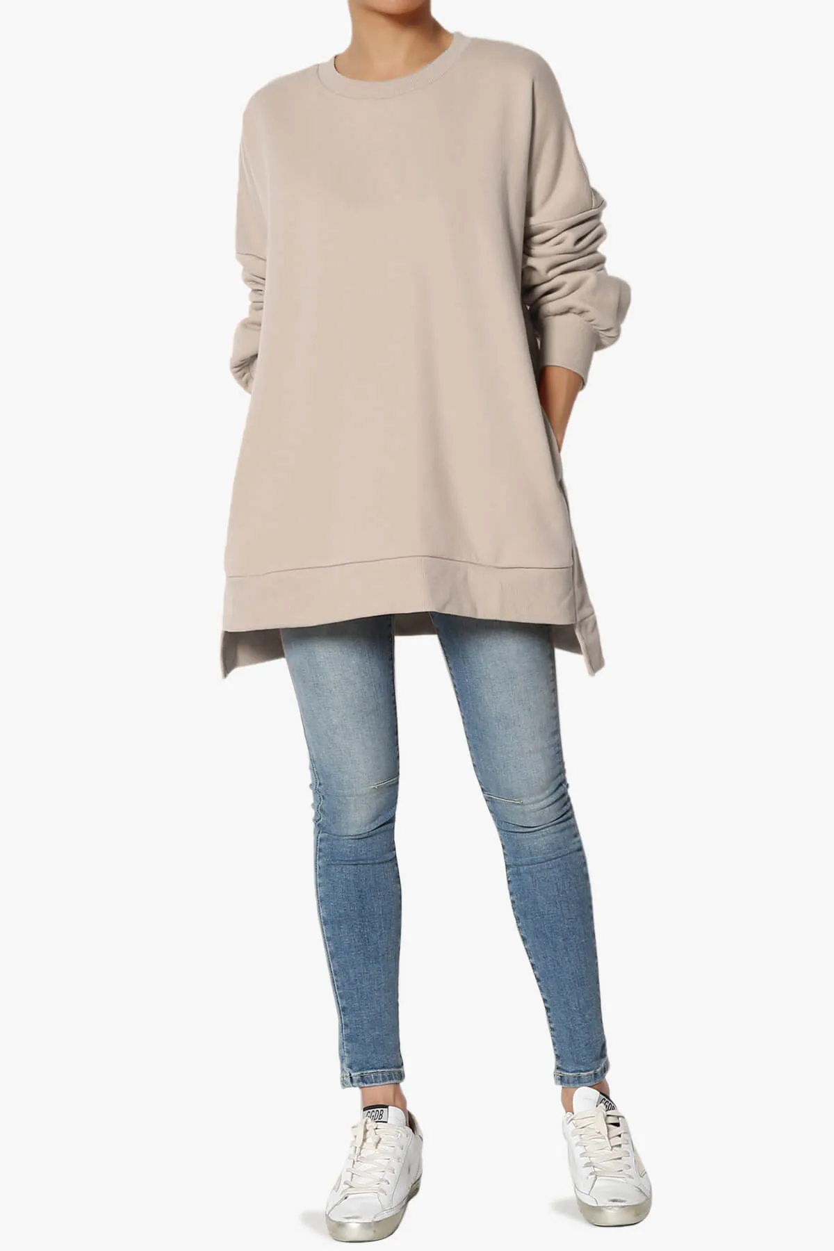 Revel Hi-Low Boyfriend Sweatshirts PLUS