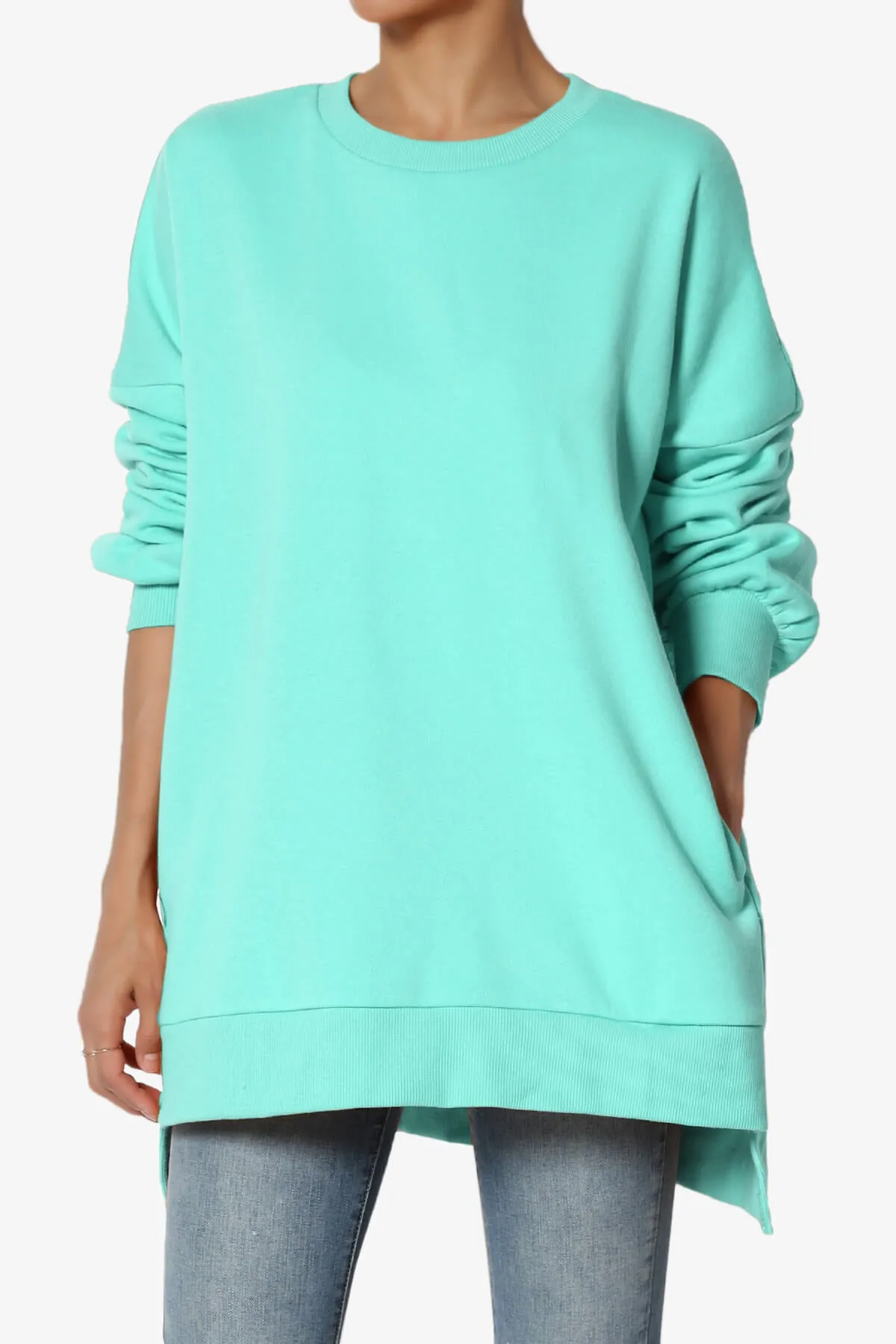 Revel Hi-Low Boyfriend Sweatshirts PLUS