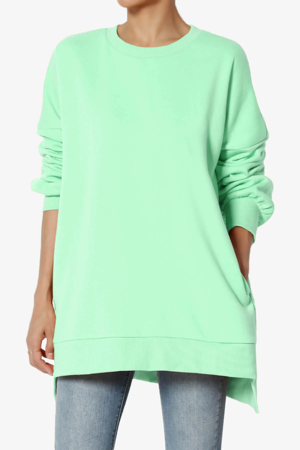 Revel Hi-Low Boyfriend Sweatshirts PLUS