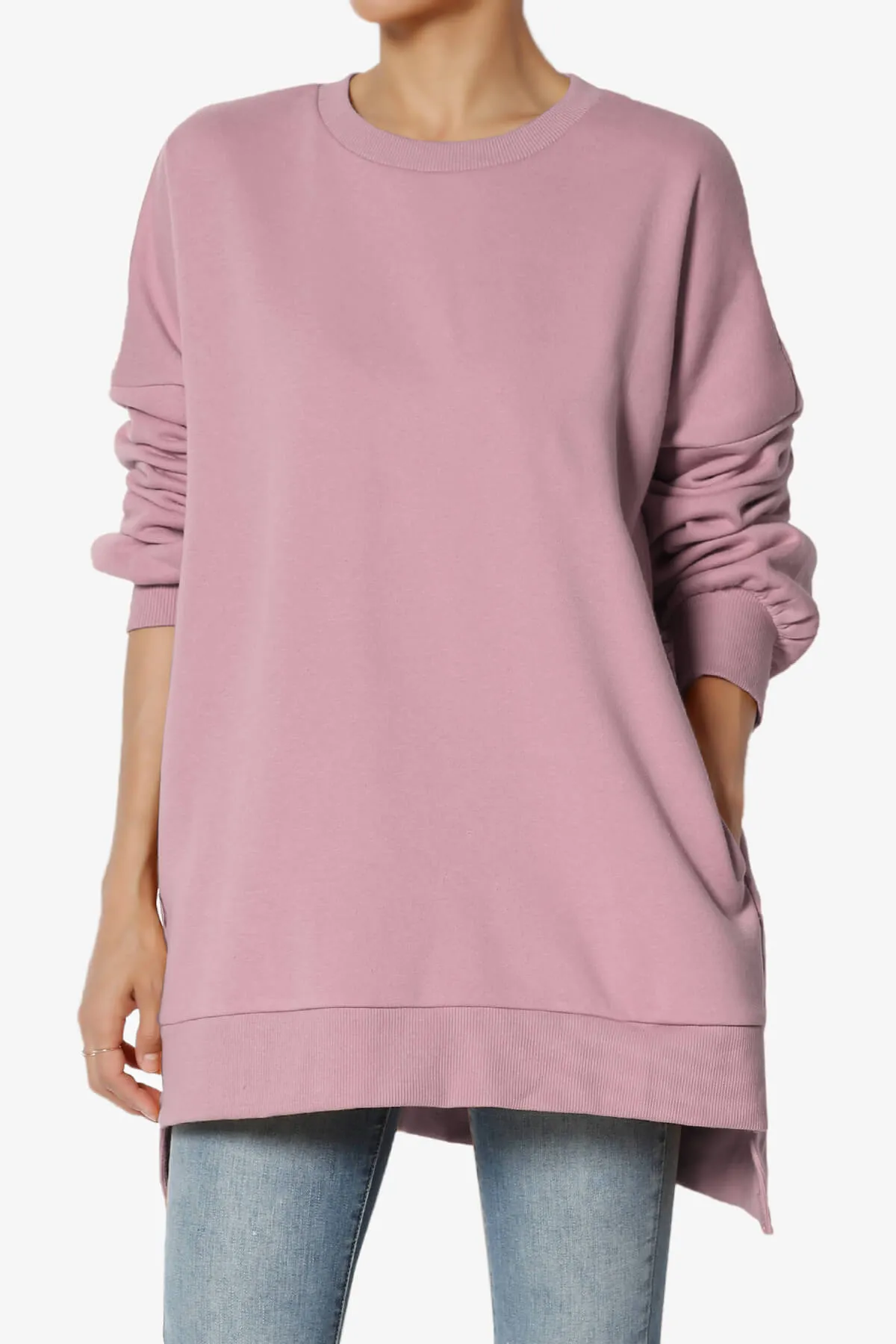 Revel Hi-Low Boyfriend Sweatshirts PLUS