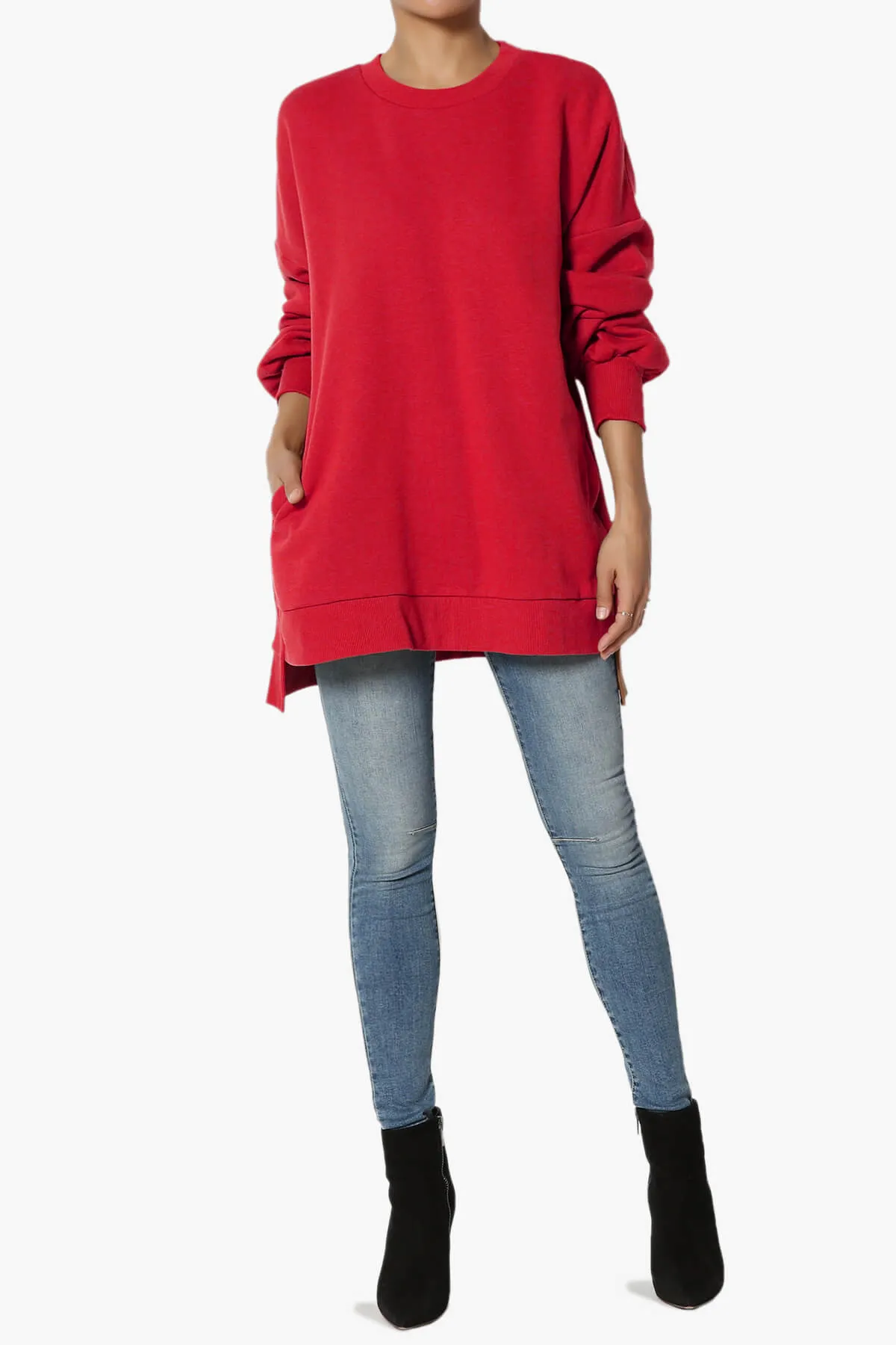 Revel Hi-Low Boyfriend Sweatshirts PLUS