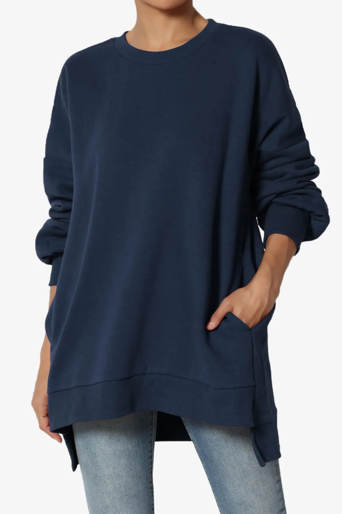 Revel Hi-Low Boyfriend Sweatshirts PLUS