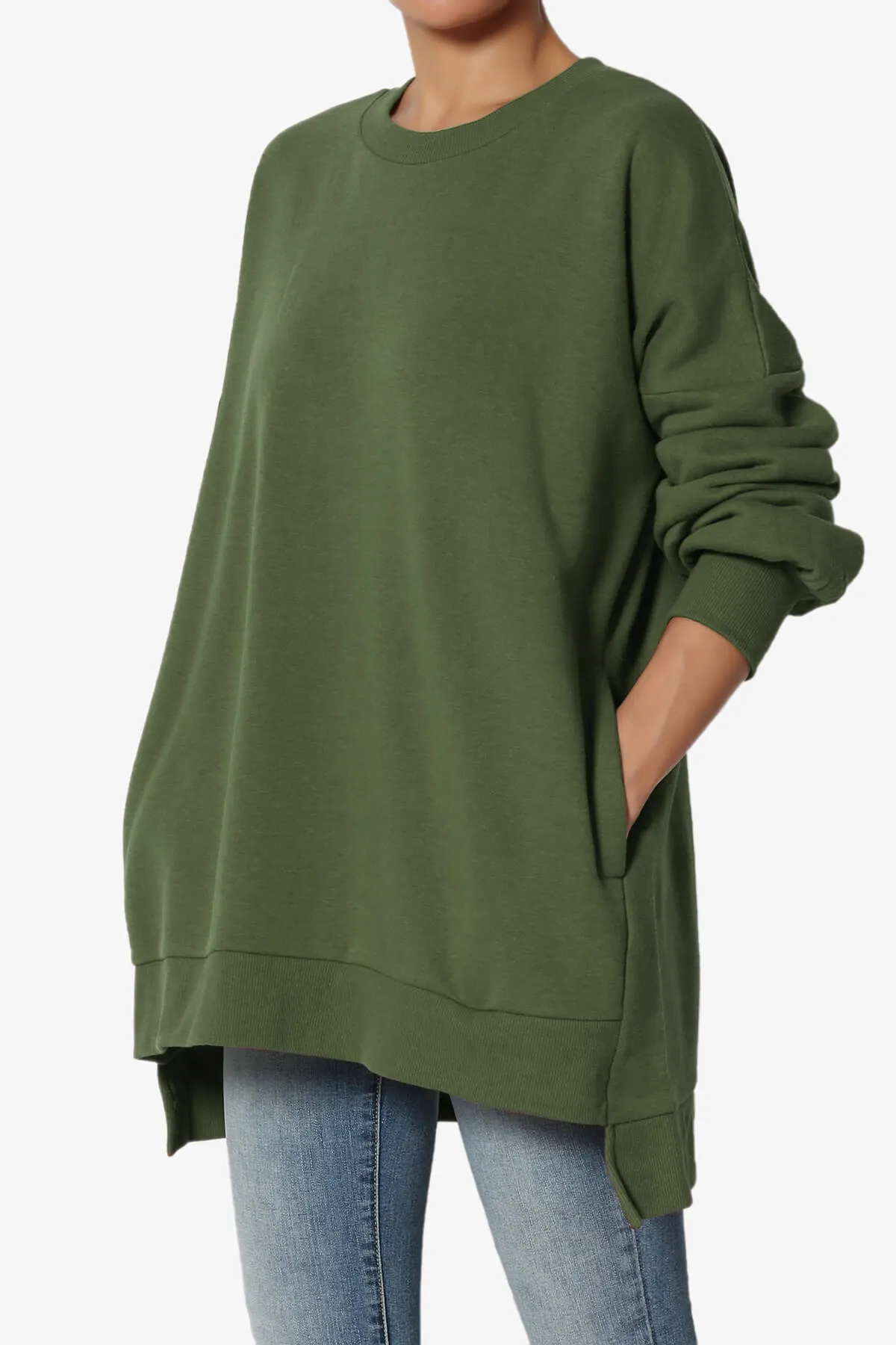 Revel Hi-Low Boyfriend Sweatshirts PLUS