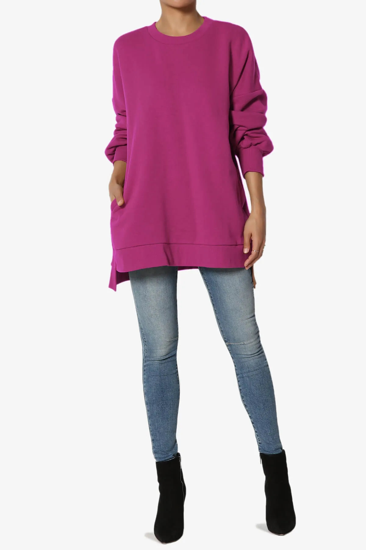 Revel Hi-Low Boyfriend Sweatshirts PLUS