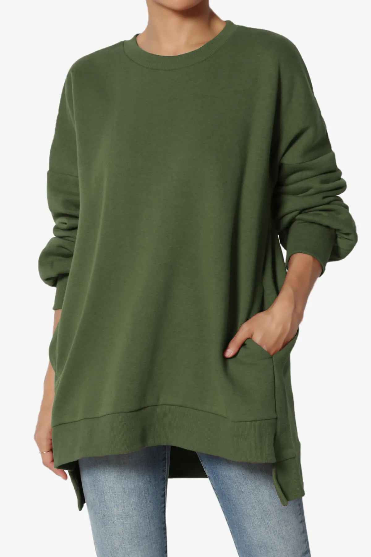 Revel Hi-Low Boyfriend Sweatshirts PLUS