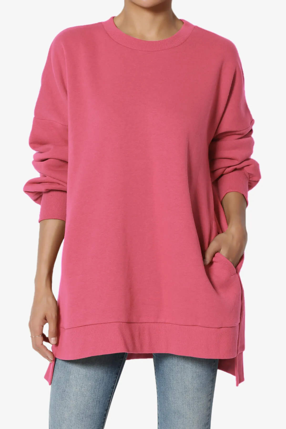 Revel Hi-Low Boyfriend Sweatshirts PLUS