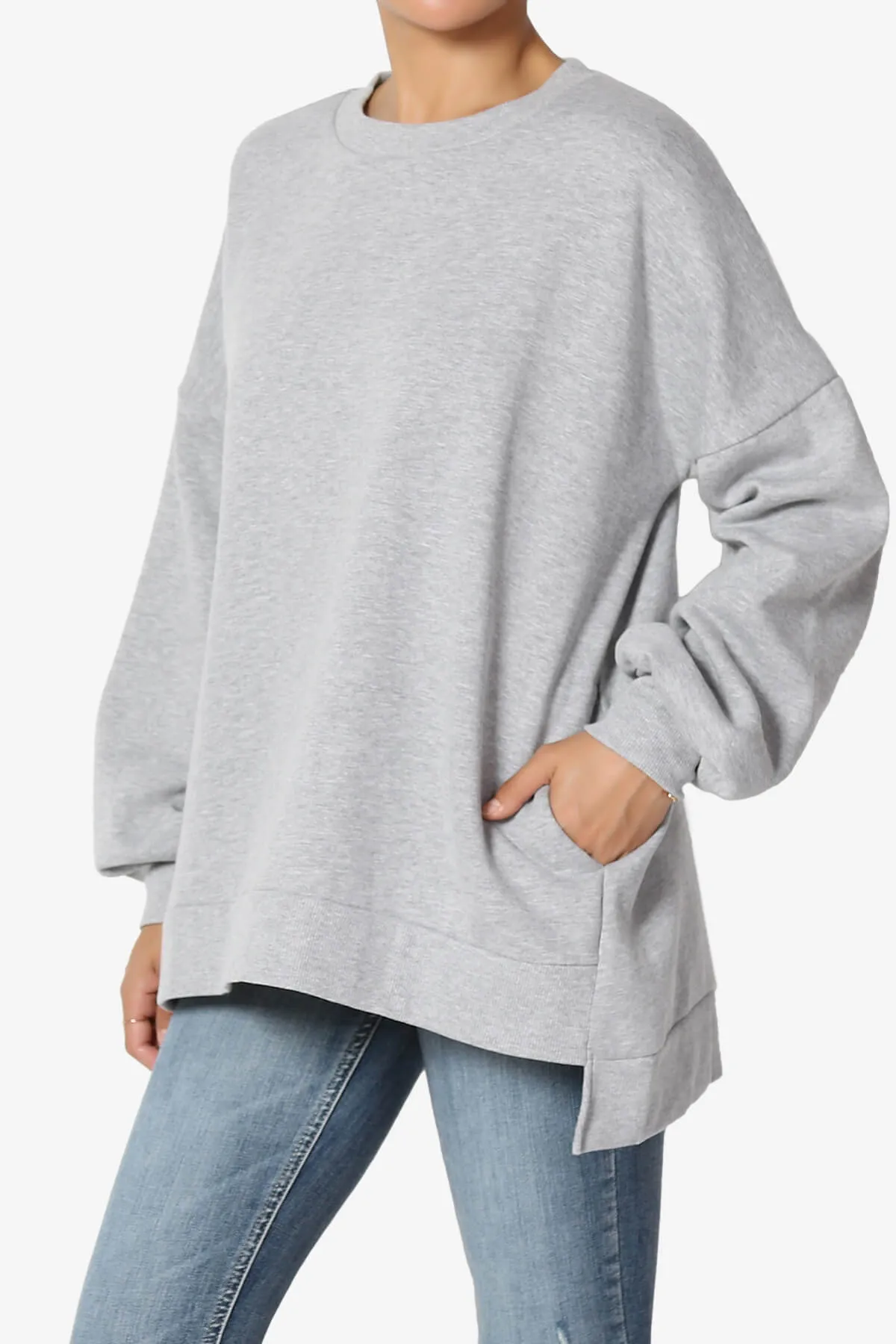 Revel Hi-Low Boyfriend Sweatshirts PLUS