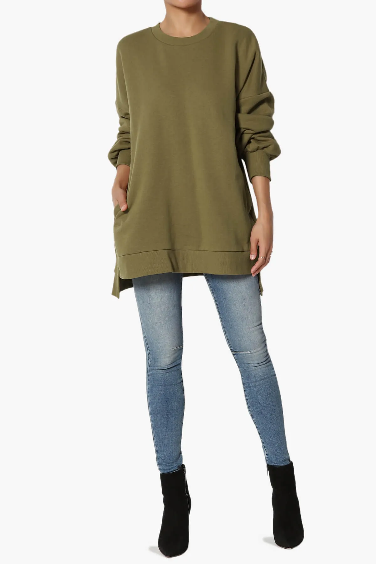 Revel Hi-Low Boyfriend Sweatshirts PLUS