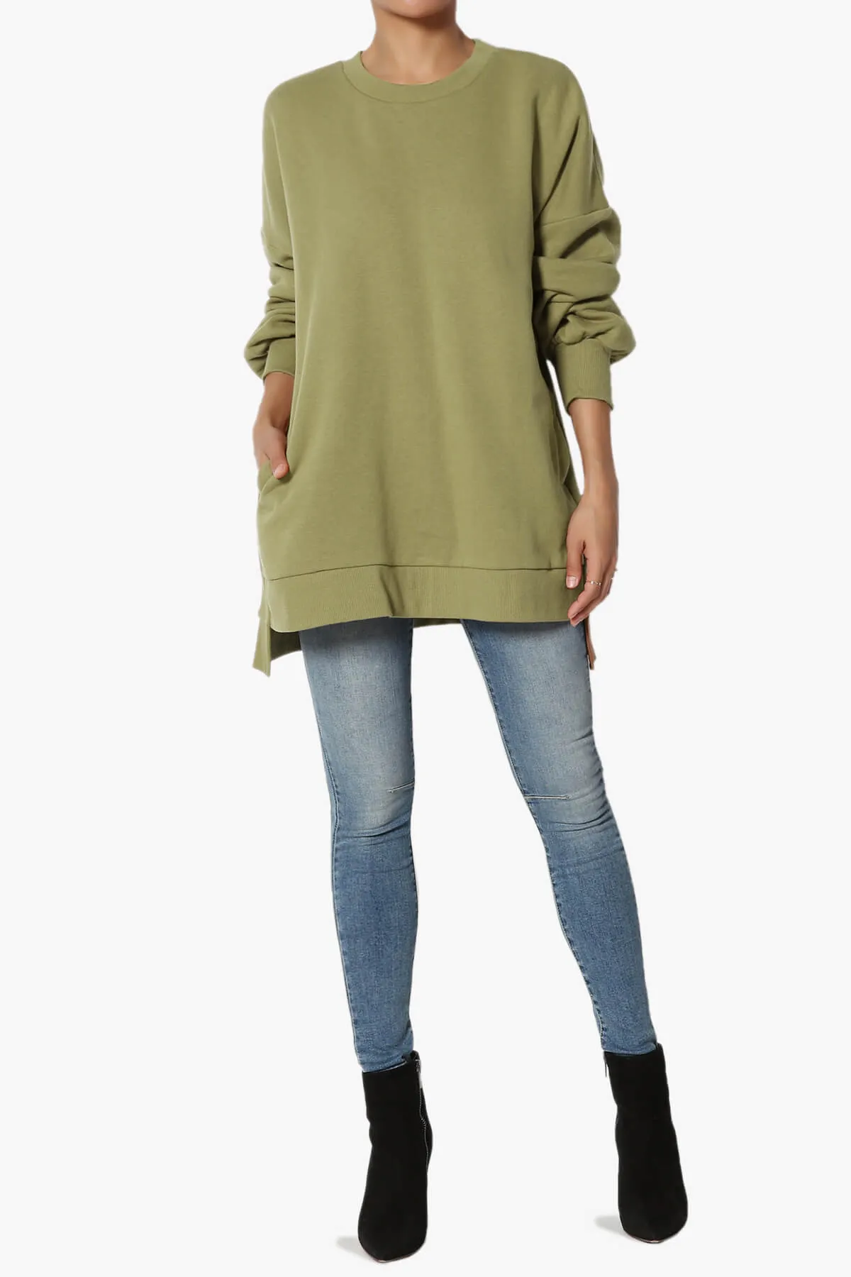 Revel Hi-Low Boyfriend Sweatshirts PLUS