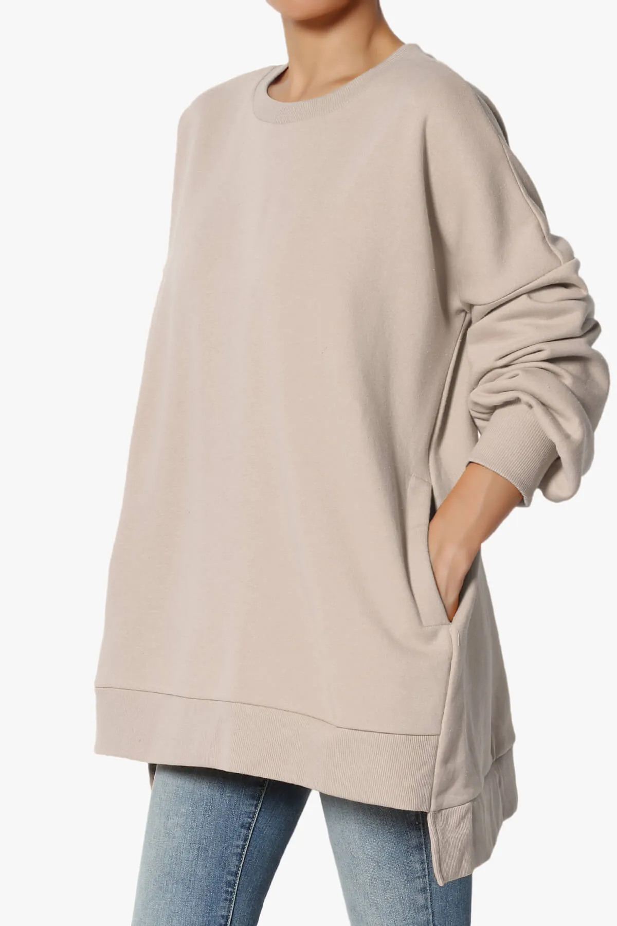 Revel Hi-Low Boyfriend Sweatshirts PLUS