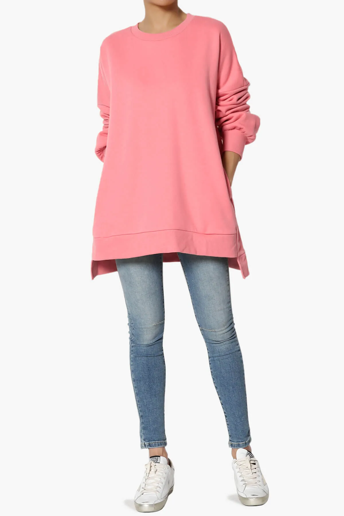 Revel Hi-Low Boyfriend Sweatshirts PLUS