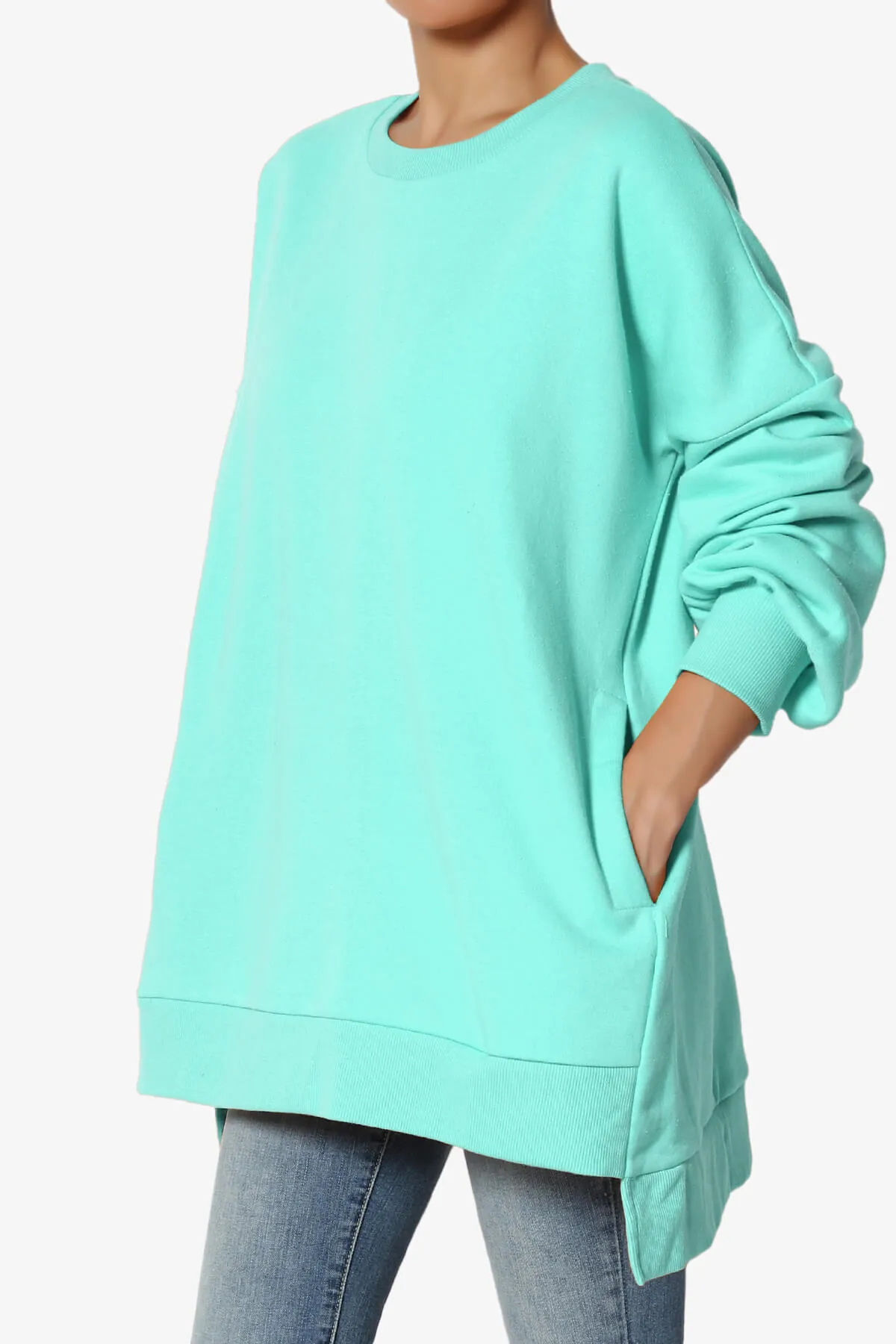 Revel Hi-Low Boyfriend Sweatshirts PLUS