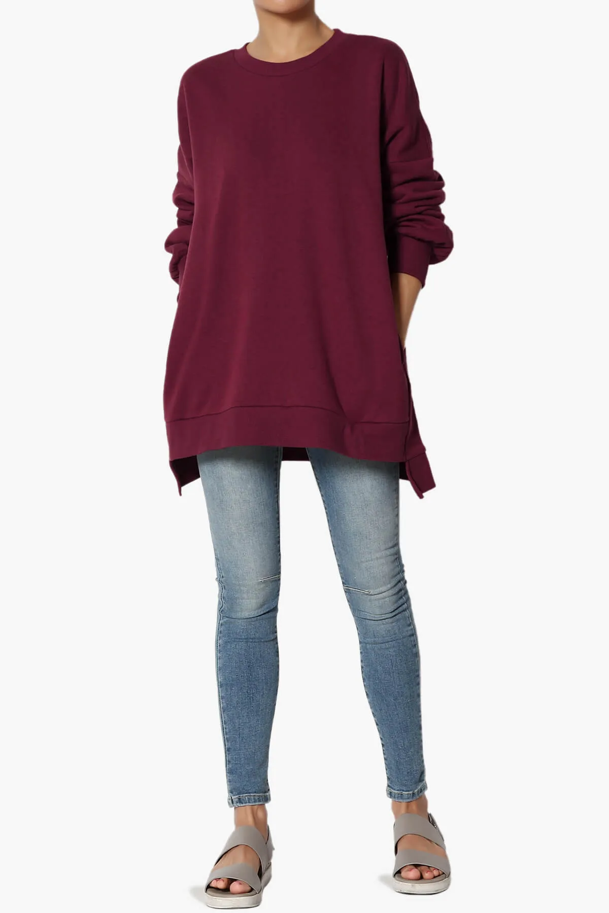Revel Hi-Low Boyfriend Sweatshirts PLUS