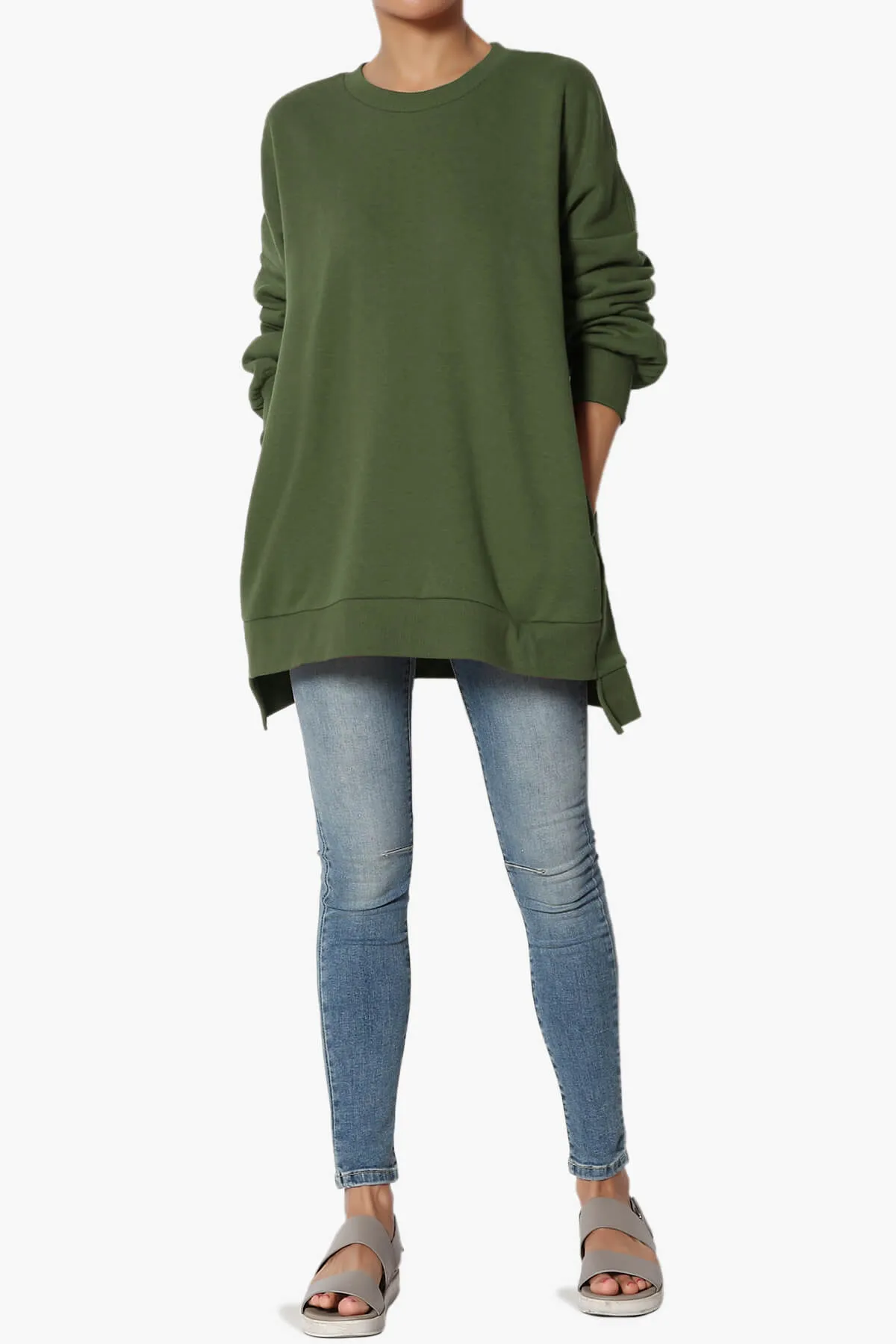 Revel Hi-Low Boyfriend Sweatshirts PLUS