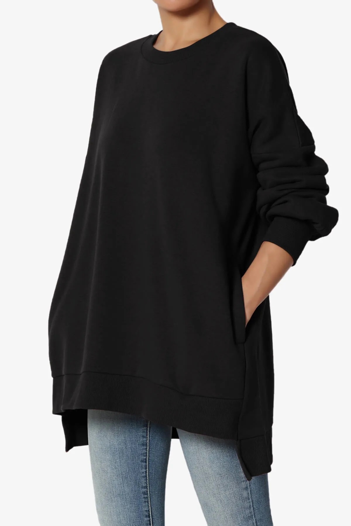 Revel Hi-Low Boyfriend Sweatshirts PLUS