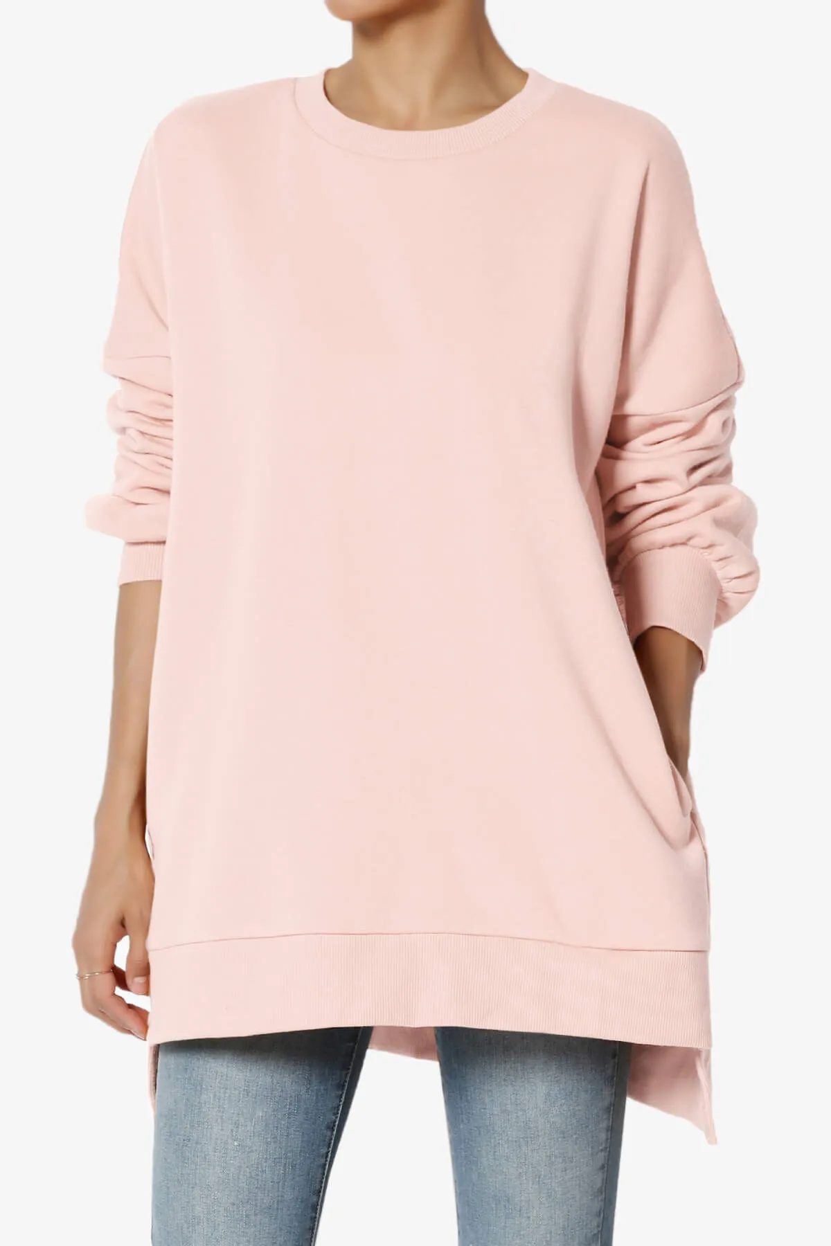Revel Hi-Low Boyfriend Sweatshirts PLUS