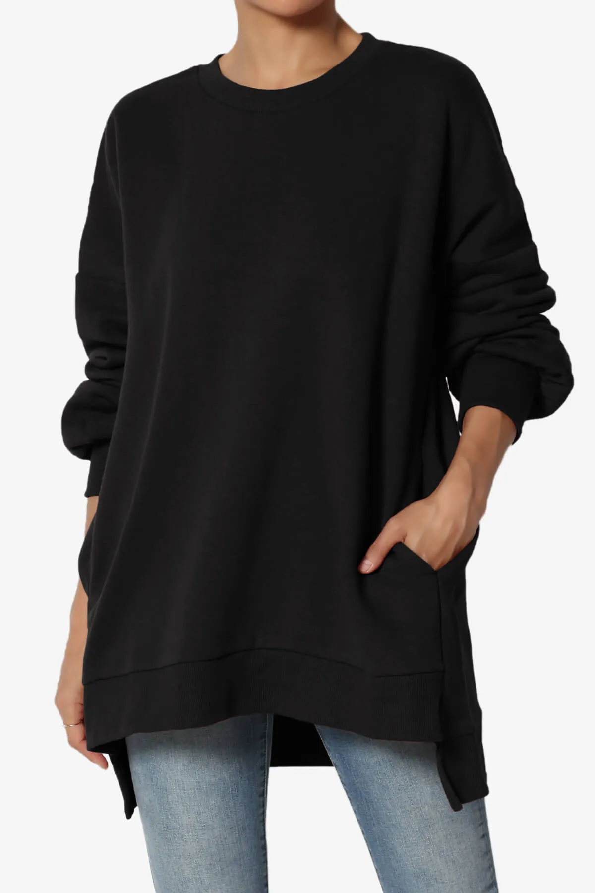 Revel Hi-Low Boyfriend Sweatshirts PLUS