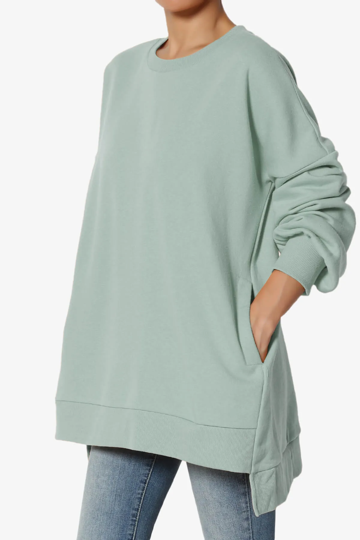 Revel Hi-Low Boyfriend Sweatshirts PLUS