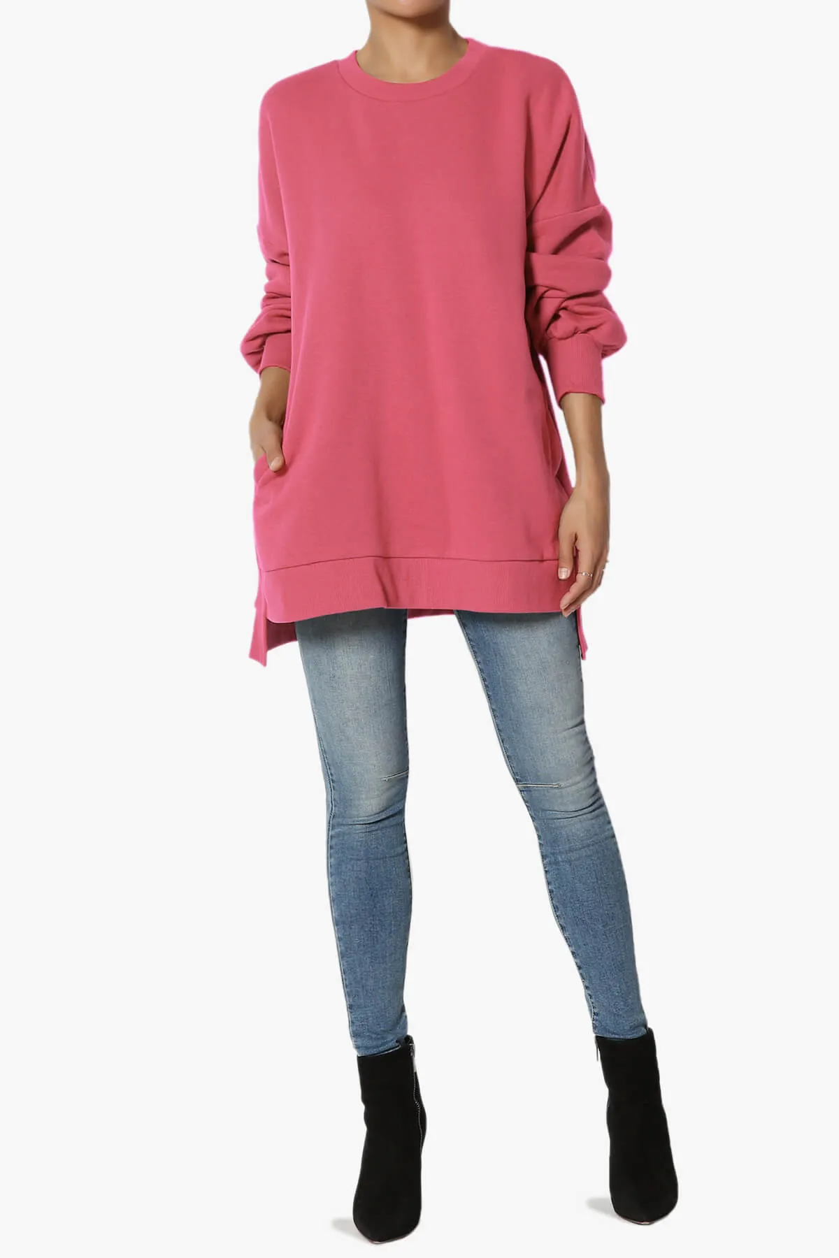 Revel Hi-Low Boyfriend Sweatshirts PLUS