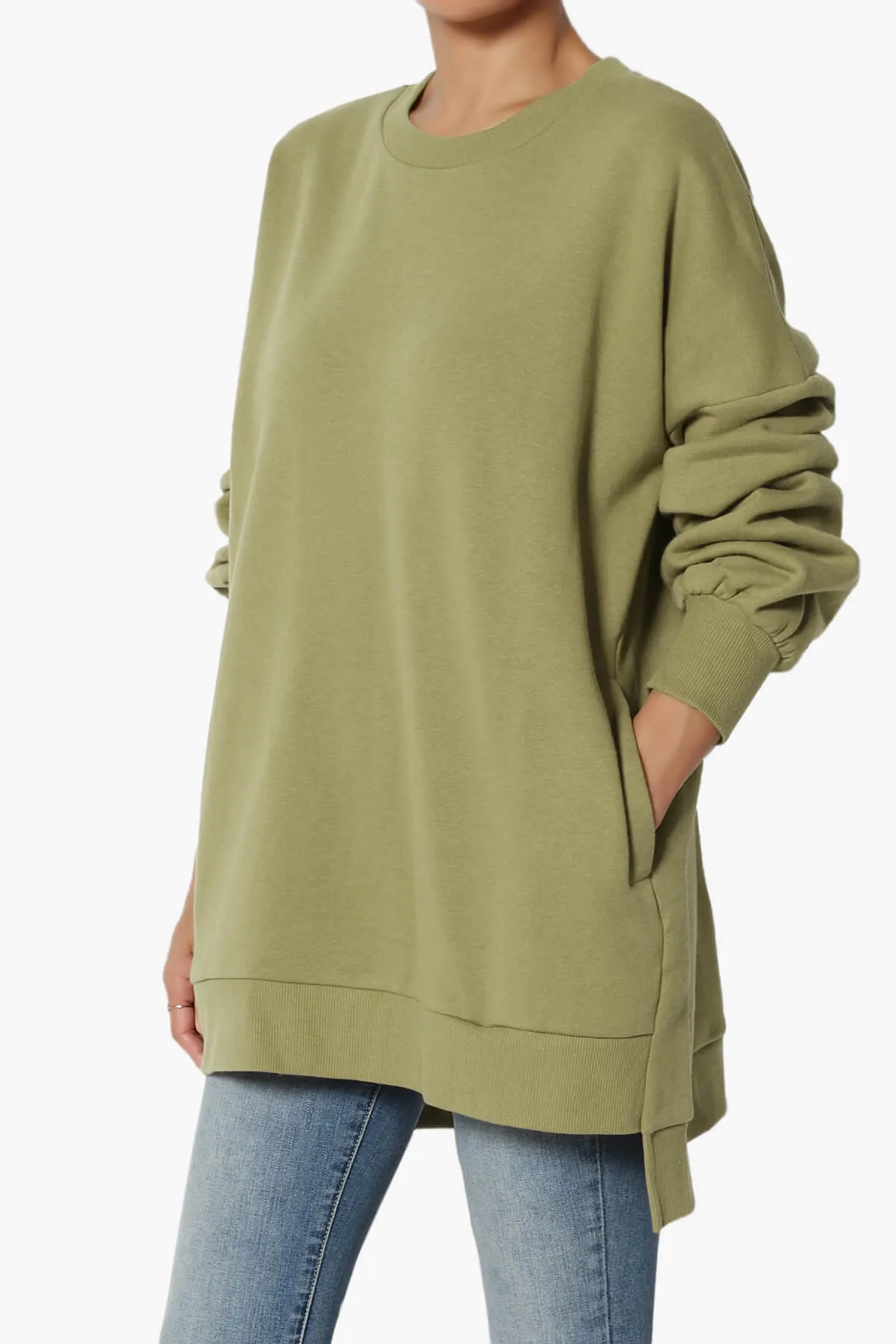 Revel Hi-Low Boyfriend Sweatshirts PLUS