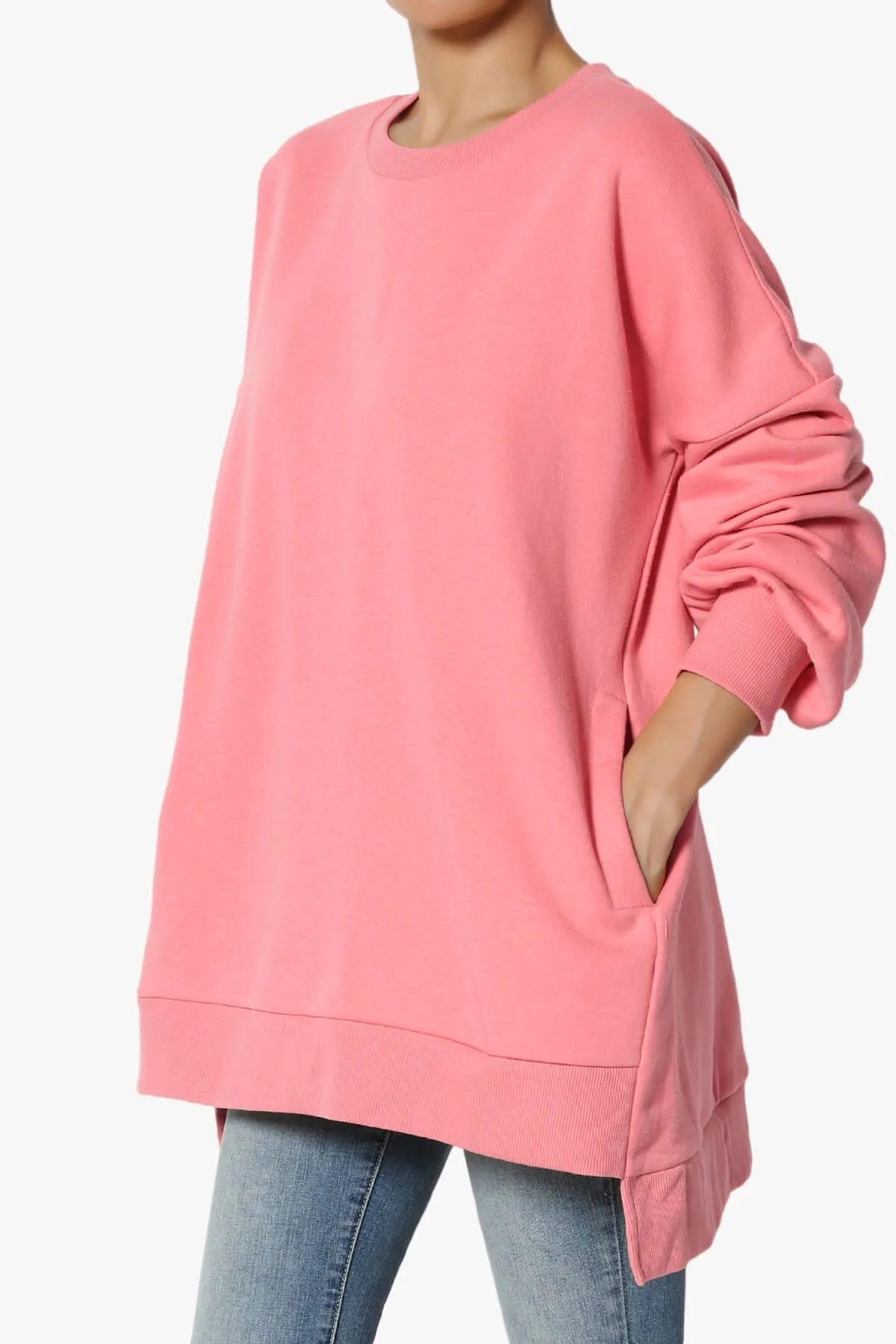 Revel Hi-Low Boyfriend Sweatshirts PLUS