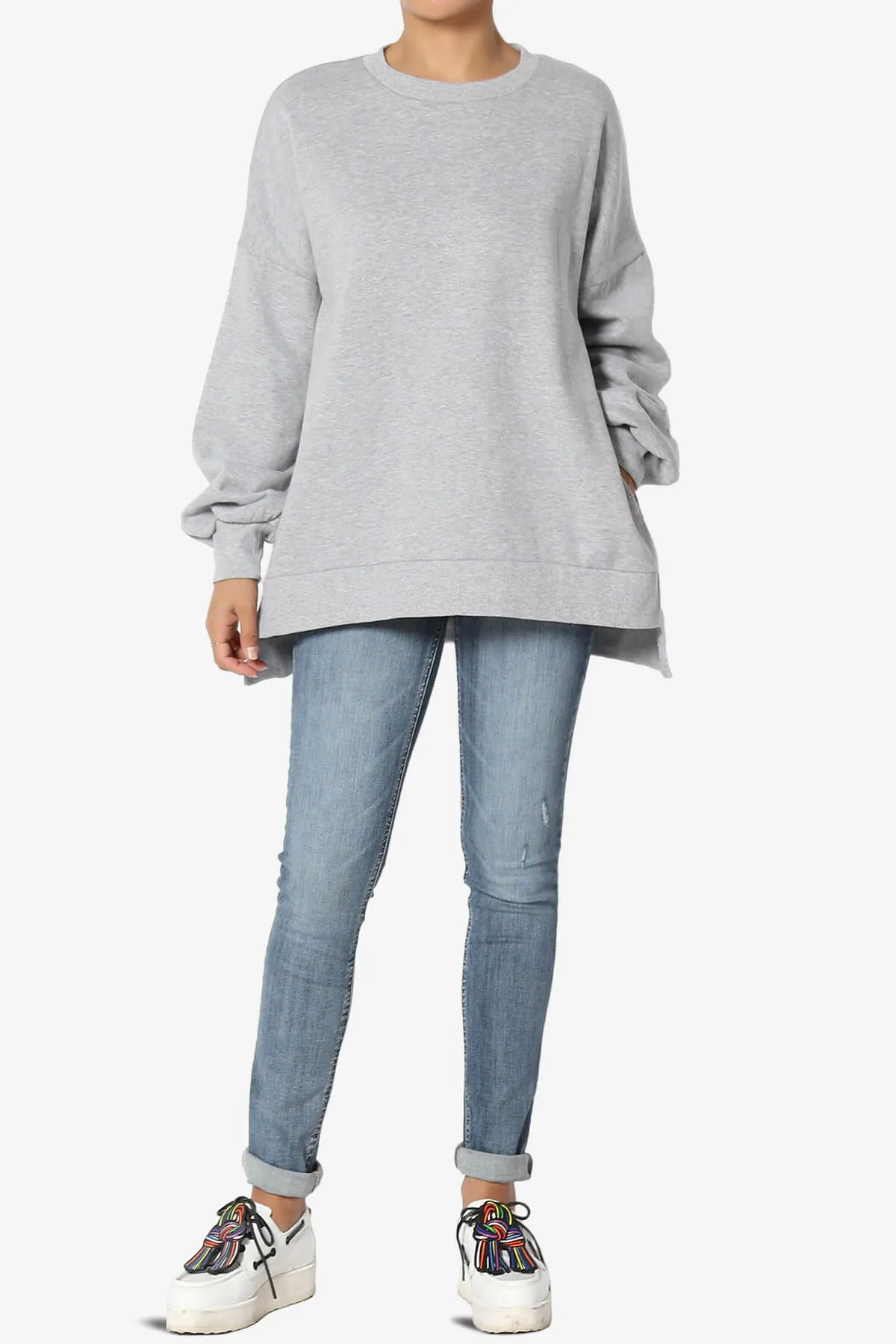 Revel Hi-Low Boyfriend Sweatshirts PLUS