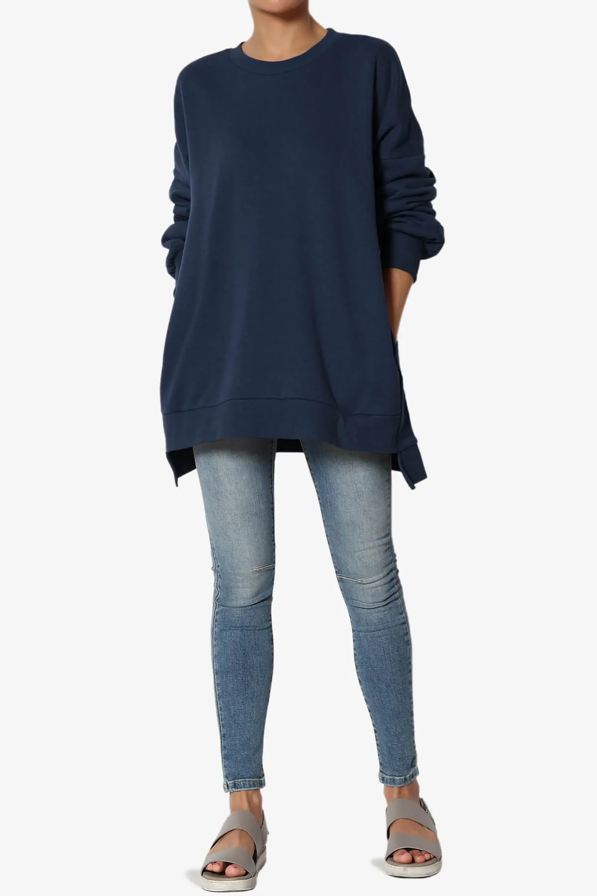 Revel Hi-Low Boyfriend Sweatshirts PLUS
