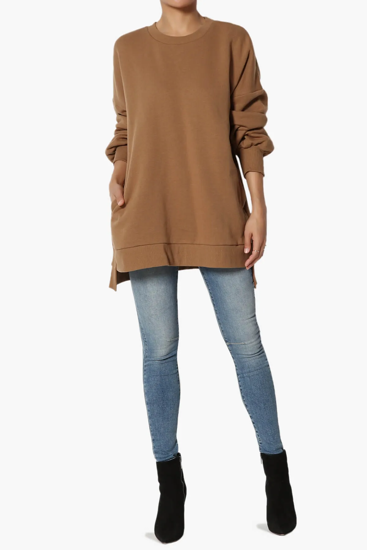 Revel Hi-Low Boyfriend Sweatshirts PLUS