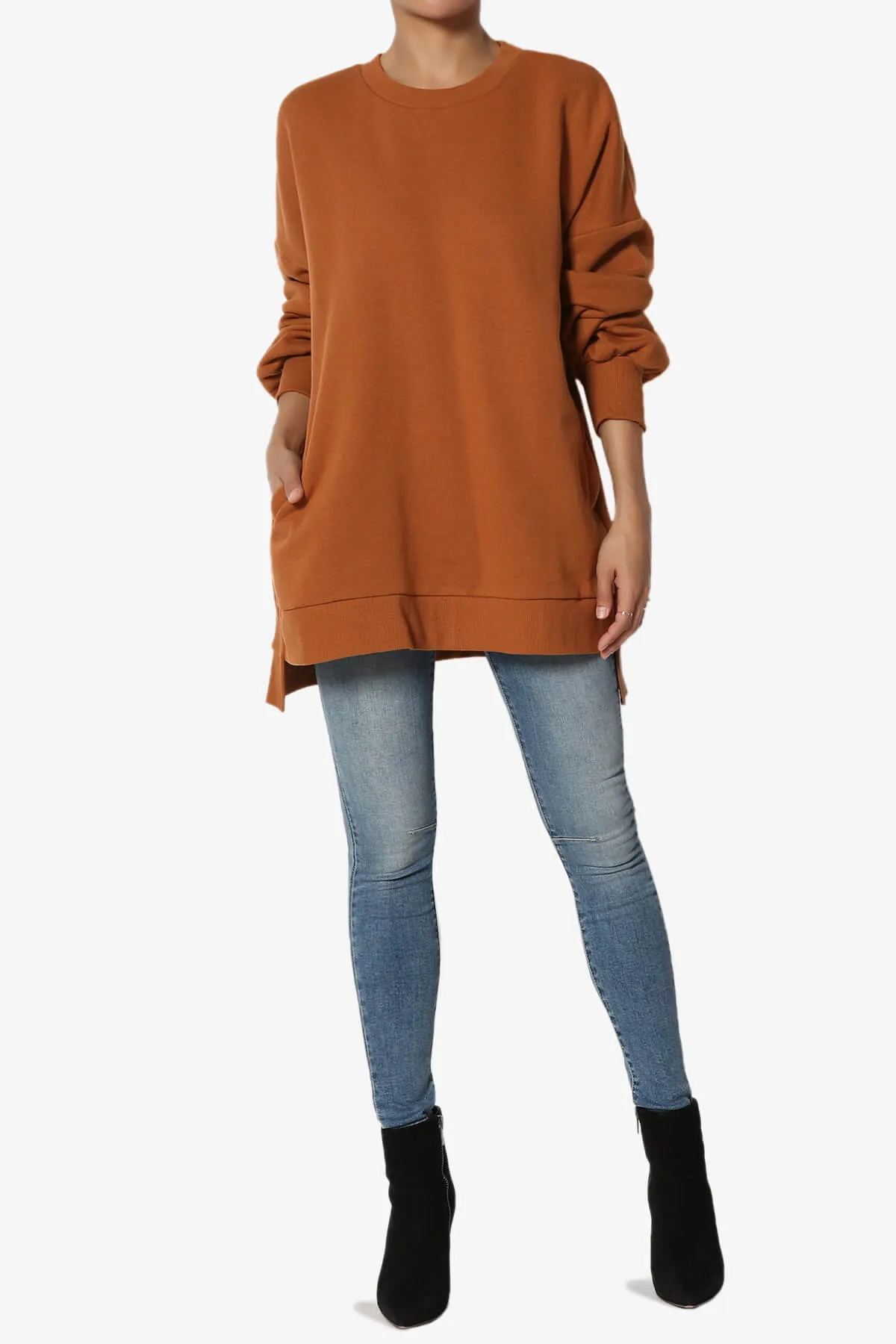 Revel Hi-Low Boyfriend Sweatshirts PLUS