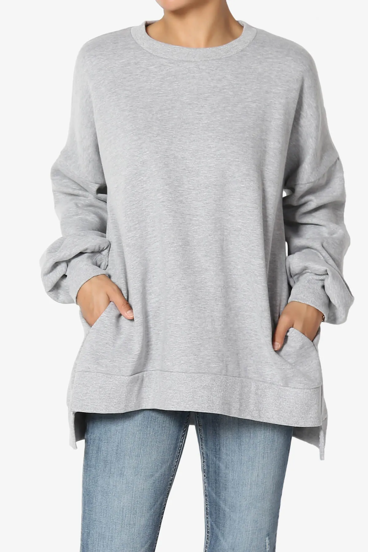 Revel Hi-Low Boyfriend Sweatshirts PLUS