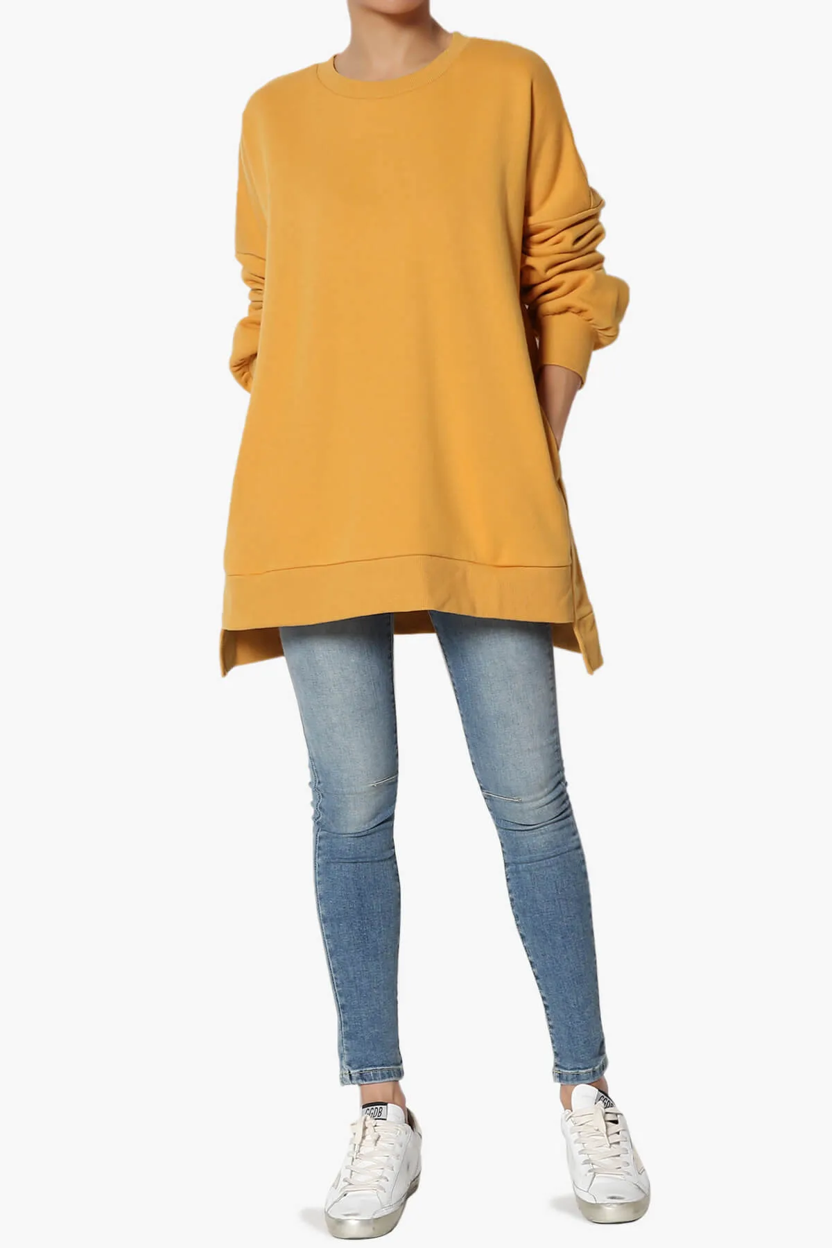 Revel Hi-Low Boyfriend Sweatshirts PLUS