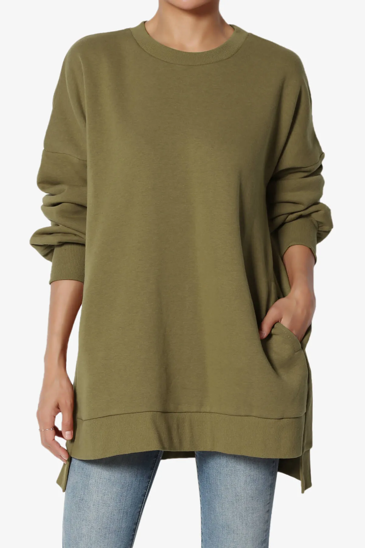 Revel Hi-Low Boyfriend Sweatshirts PLUS