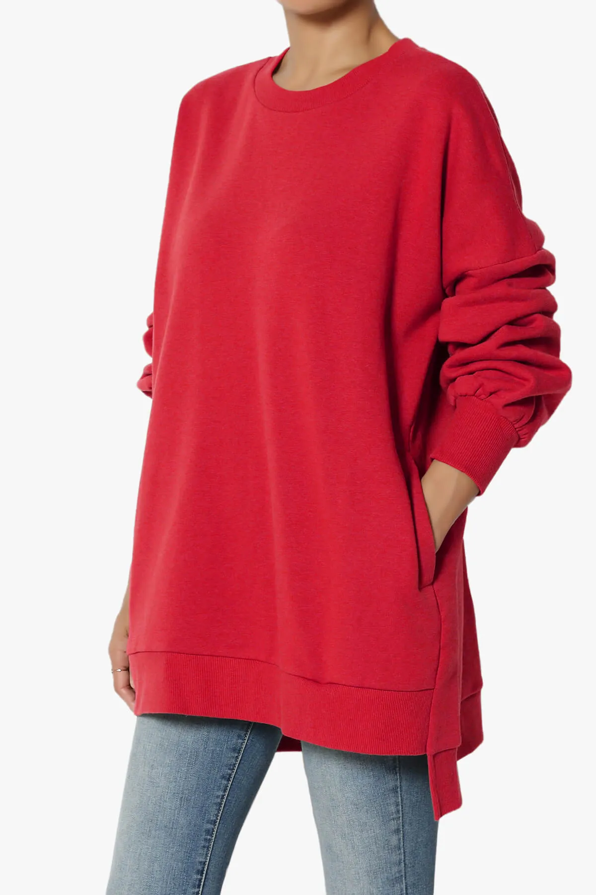Revel Hi-Low Boyfriend Sweatshirts PLUS