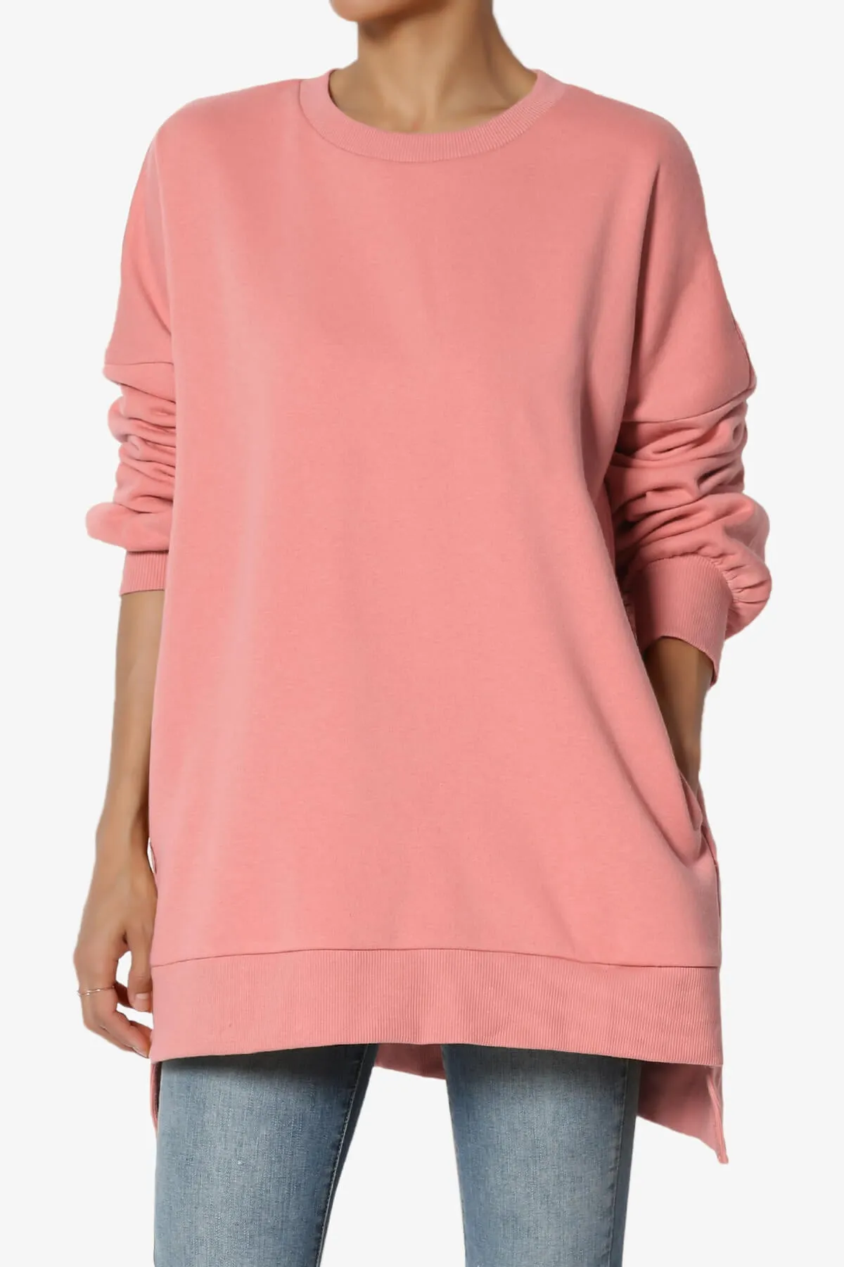 Revel Hi-Low Boyfriend Sweatshirts PLUS