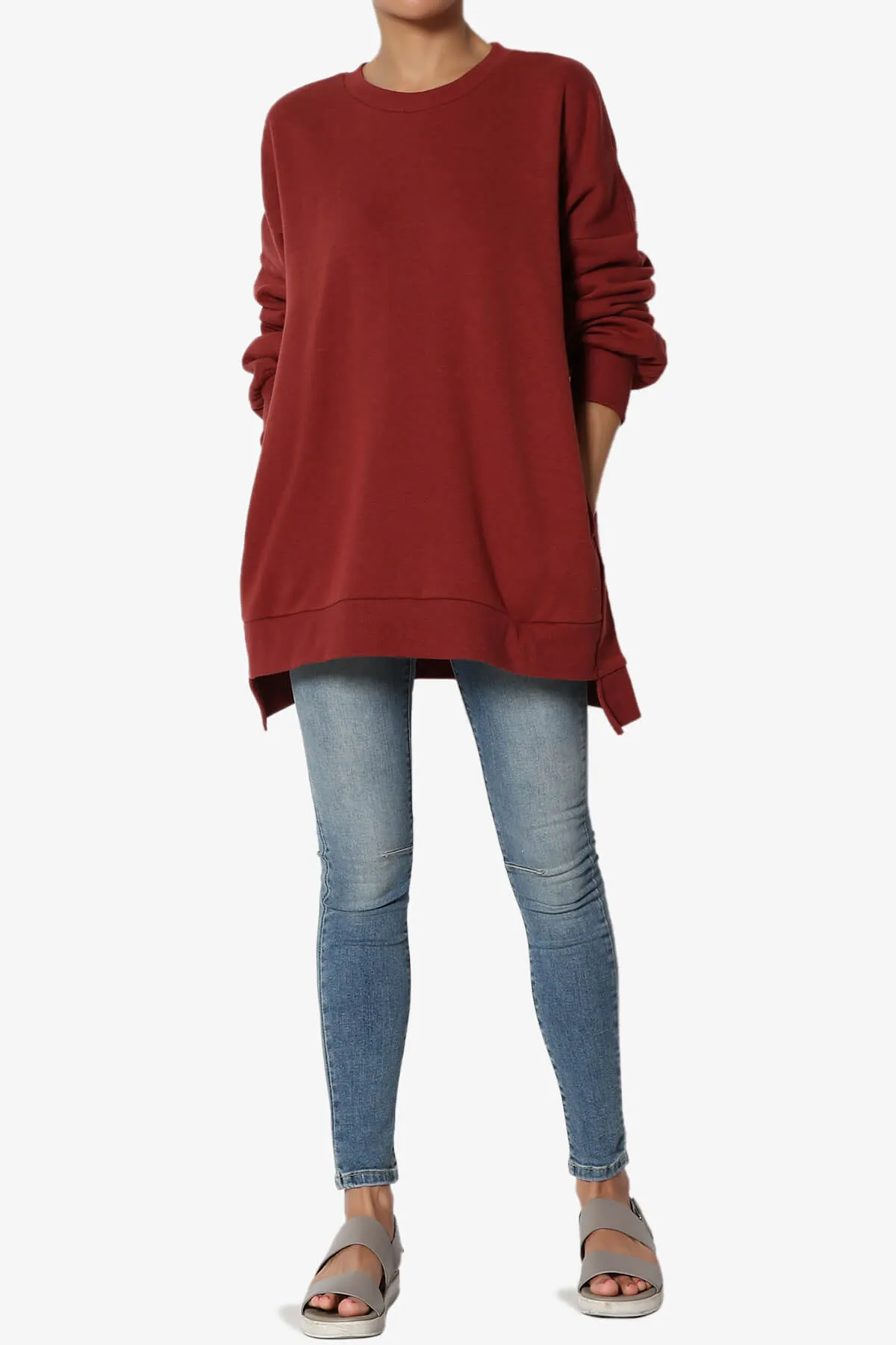 Revel Hi-Low Boyfriend Sweatshirts PLUS