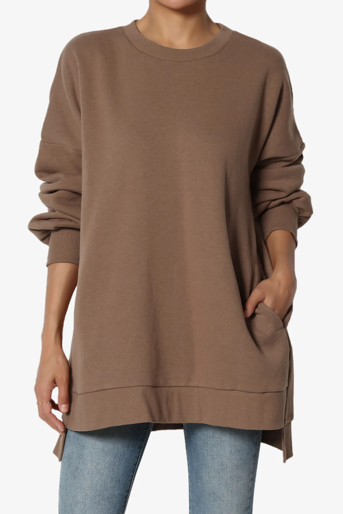 Revel Hi-Low Boyfriend Sweatshirts PLUS