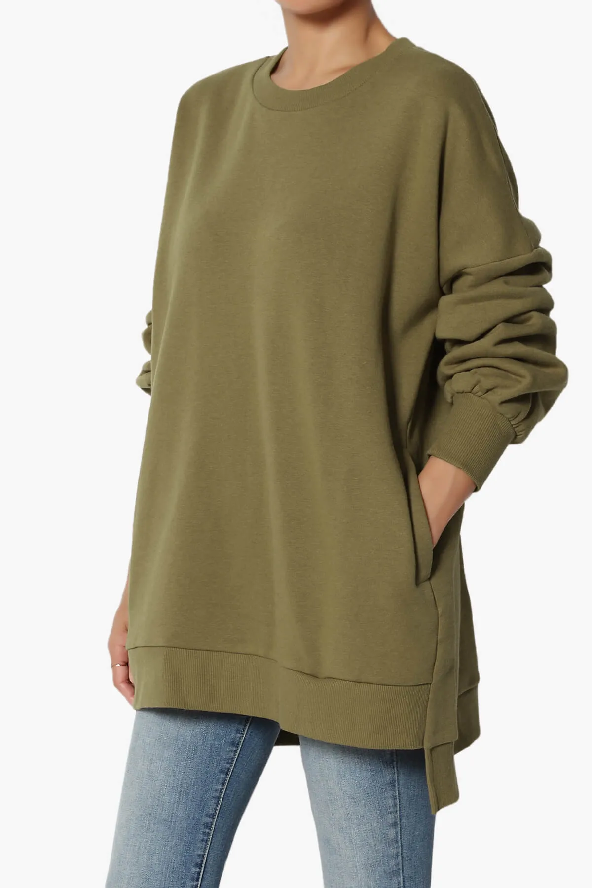 Revel Hi-Low Boyfriend Sweatshirts PLUS