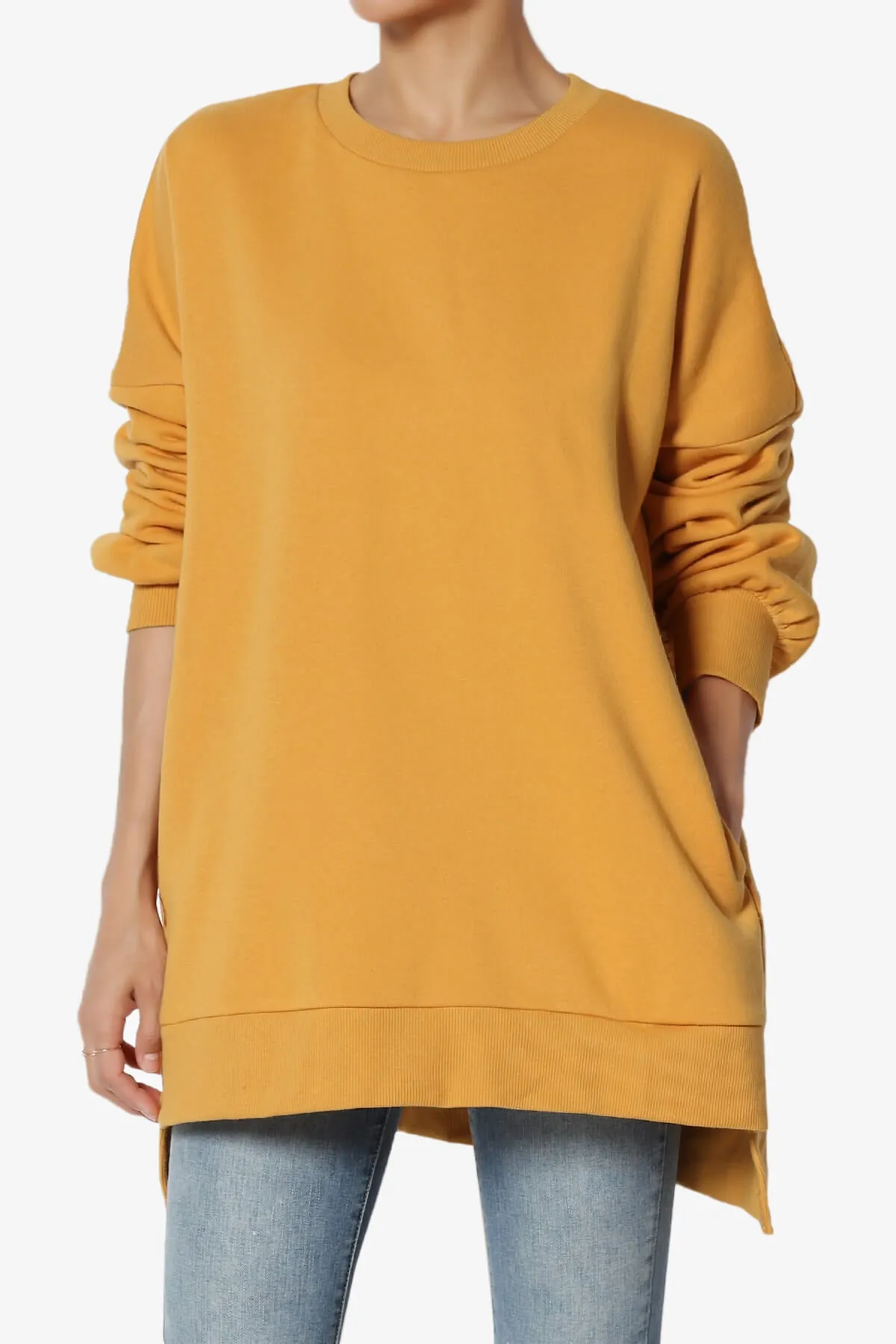 Revel Hi-Low Boyfriend Sweatshirts PLUS