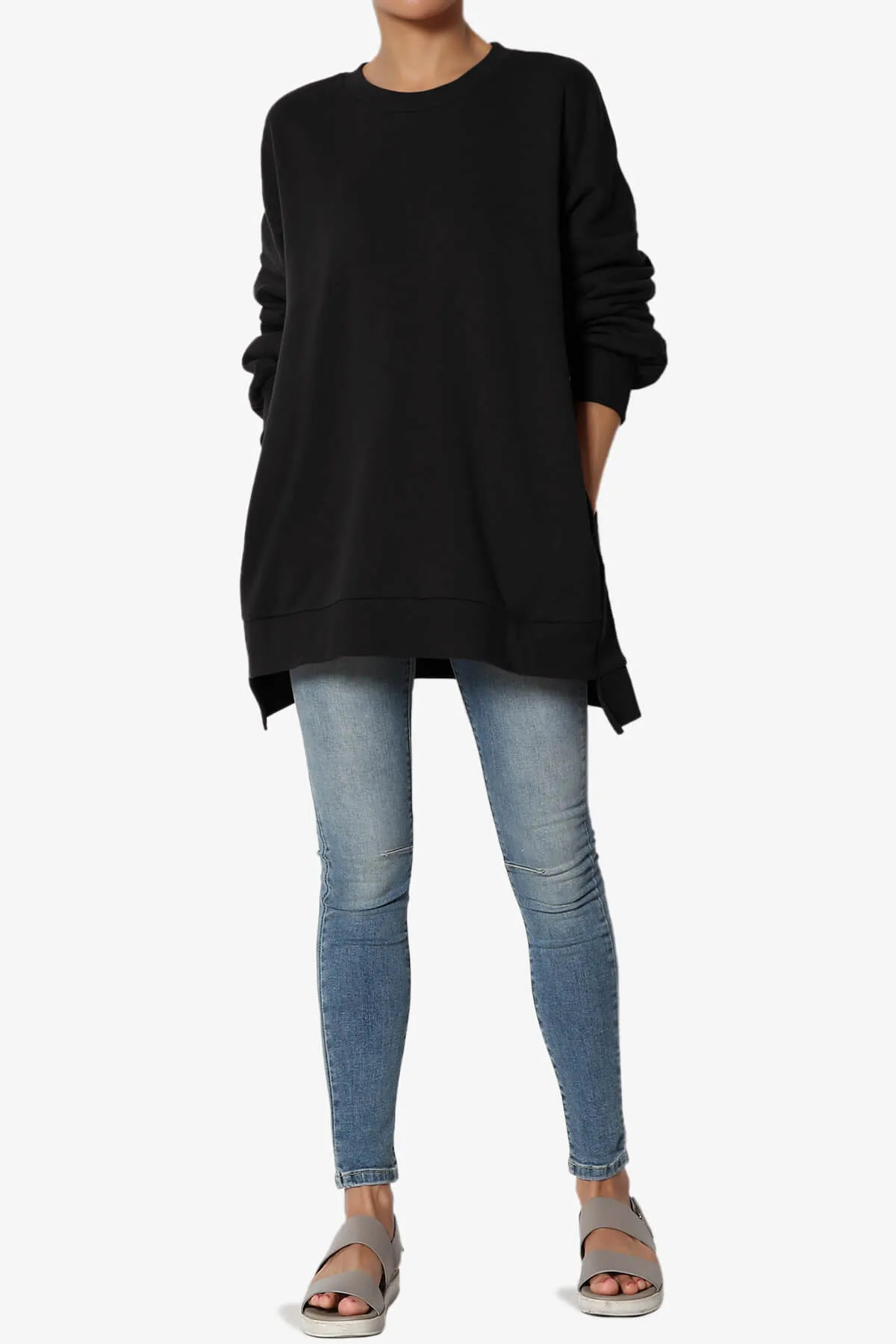 Revel Hi-Low Boyfriend Sweatshirts PLUS