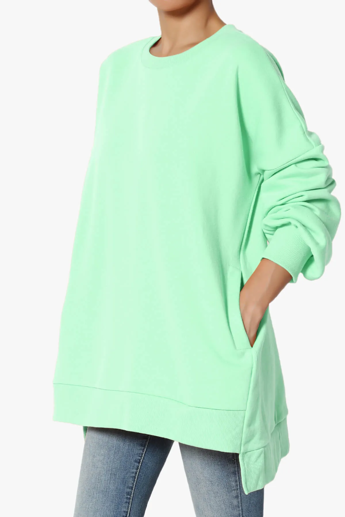 Revel Hi-Low Boyfriend Sweatshirts PLUS